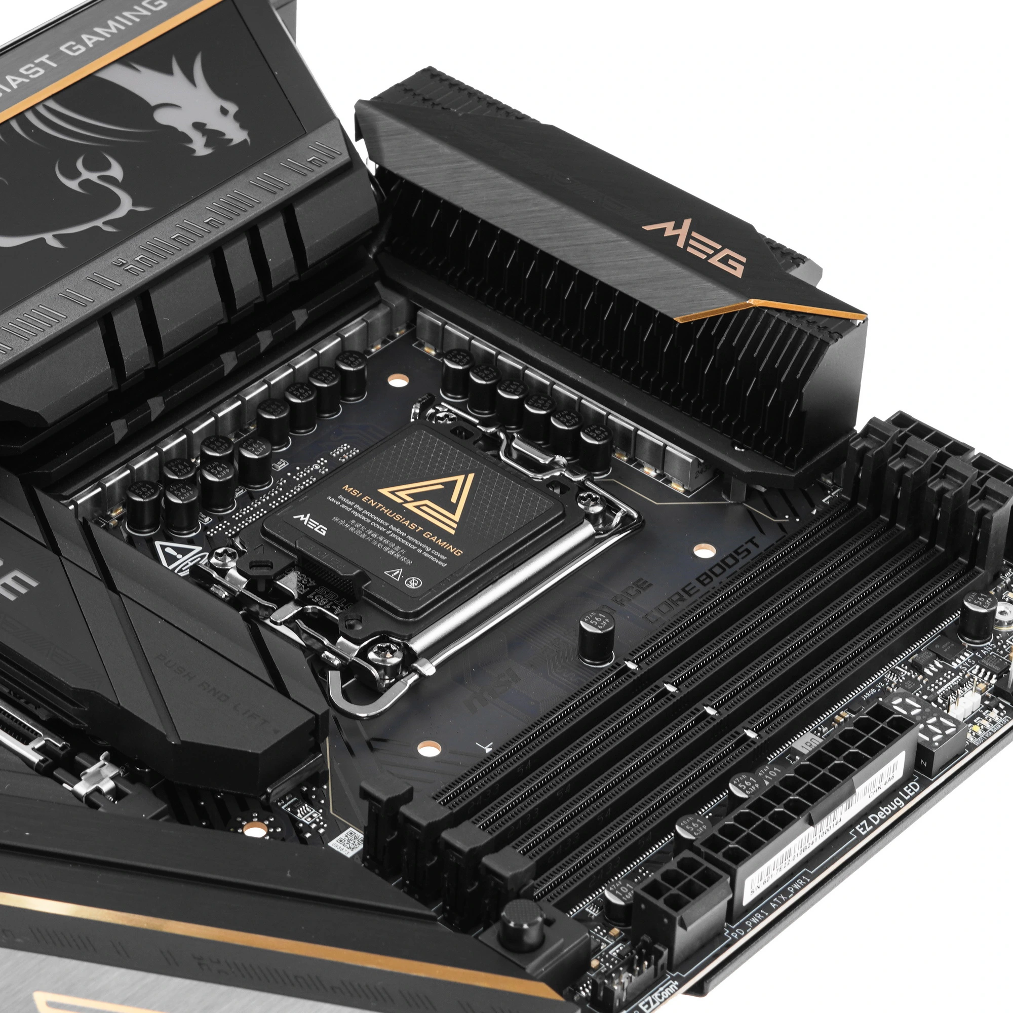 Материнская плата MSI MEG Z890 ACE, LGA1851, Intel Z890, 4xDDR5, 4xSATA, 5xM.2, 1xPCIe 5.0 x16, HDMI, USB Type-C, 1x10Gb LAN, Thunderbolt, 2x3.5 мм, 7.1, ATX, фото7