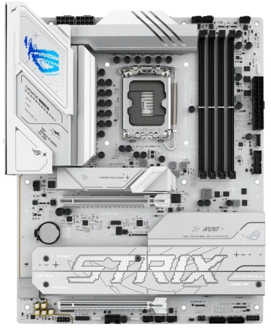 Материнская плата ASUS ROG STRIX B860-A GAMING WIFI, LGA1851, Intel B860, 4xDDR5, 4xSATA, 4xM.2, 2xPCIe 5.0 x16, 1xDP, 1xHDMI, 1x2.5Gb LAN, Wi-Fi, Bluetooth, 4xUSB 2.0, 2xUSB 3.2 Gen 1, 3xUSB 3.2 Gen 2, 1xUSB 4, 2xUSB-C, 3x3.5 мм, 7.1, ATX