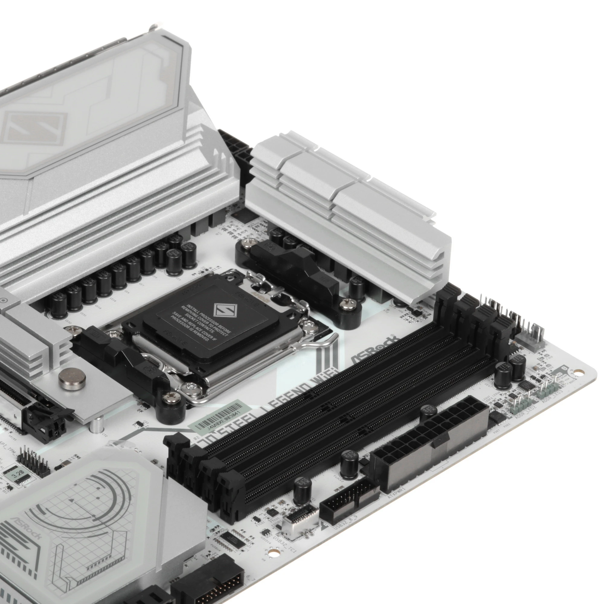 Материнская плата ASRock X870 STEEL LEGEND WIFI, AM5, AMD X870, 4xDDR5, 4xSATA, 3xM.2, 1xPCIe 5.0 x16, 1xPCIe 5.0 x4, 1xHDMI, 1x2.5Gb LAN, Wi-Fi 7, Bluetooth 5.4, 2xUSB-C 40Gbps, 2xUSB-A 10Gbps, 3xUSB-A 5Gbps, 4xUSB-A 2.0, 1xTOSLINK, 2x3.5 мм, 7.1, ATX, фото12