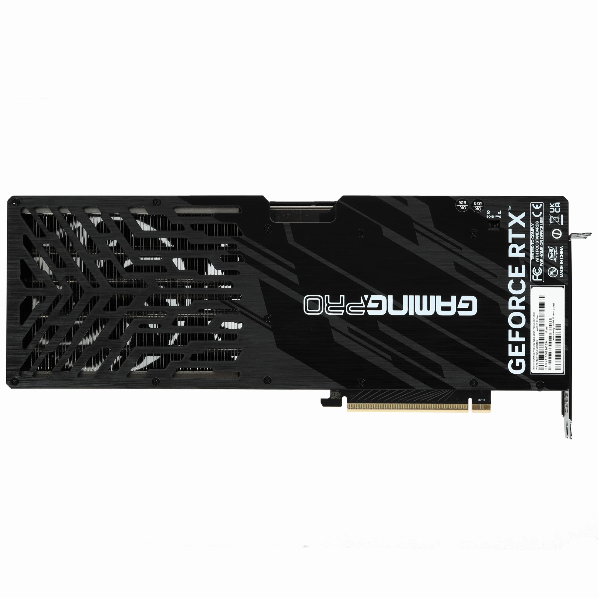 Видеокарта Palit GeForce RTX 5070 GAMINGPRO-S OC, 12 GB GDDR7, 192 bit, 3xDisplayPort, HDMI, GPU 2325 MHz, фото12