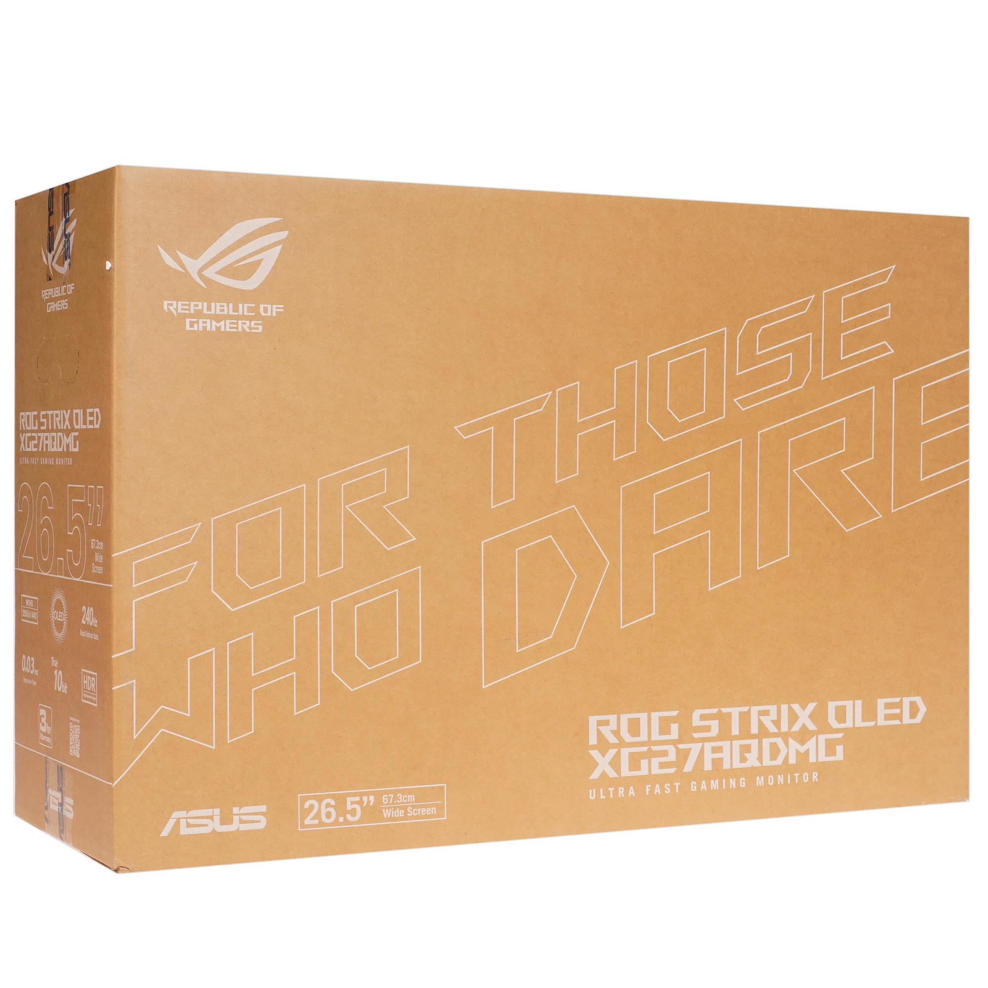 Монитор 26.5' ASUS ROG Strix XG27AQDMG OLED 2560x1440, 240 Гц, 0.03 мс, 16:9, 450 кд/м², 2xHDMI, 1xDP, 2xUSB, 1x3.5 мм, 2x2 Вт, черный, фото14