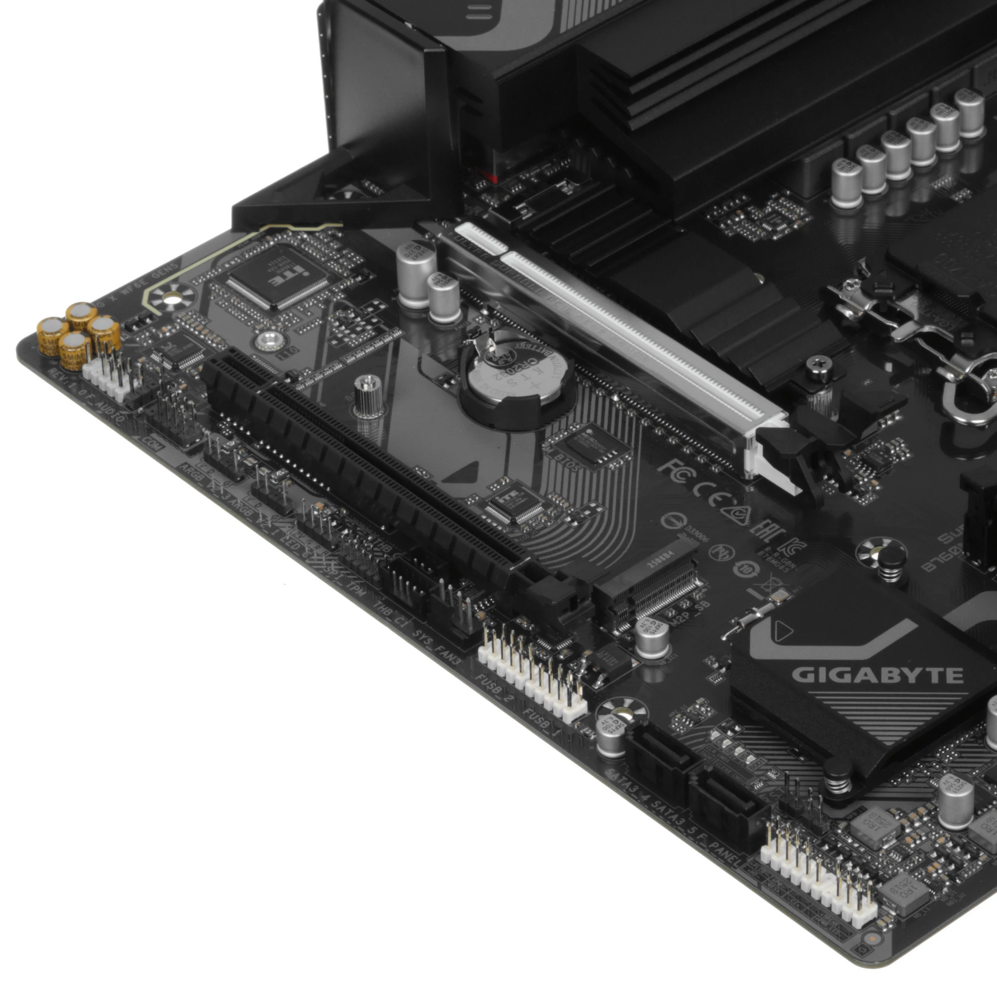 Материнская плата Gigabyte B760M GAMING X WIFI6E GEN5, LGA1700, Intel B760, 4xDDR5, 4xSATA, 2xM.2, 1xPCIe 5.0 x16, 1xPCIe 3.0 x4, 1xHDMI, 1xDP, 1x2.5Gb LAN, Wi-Fi 6E, Bluetooth 5.3, 3xUSB-A 5Gbps, 5xUSB-A 2.0, 3x3.5 мм, 7.1, mATX, фото8