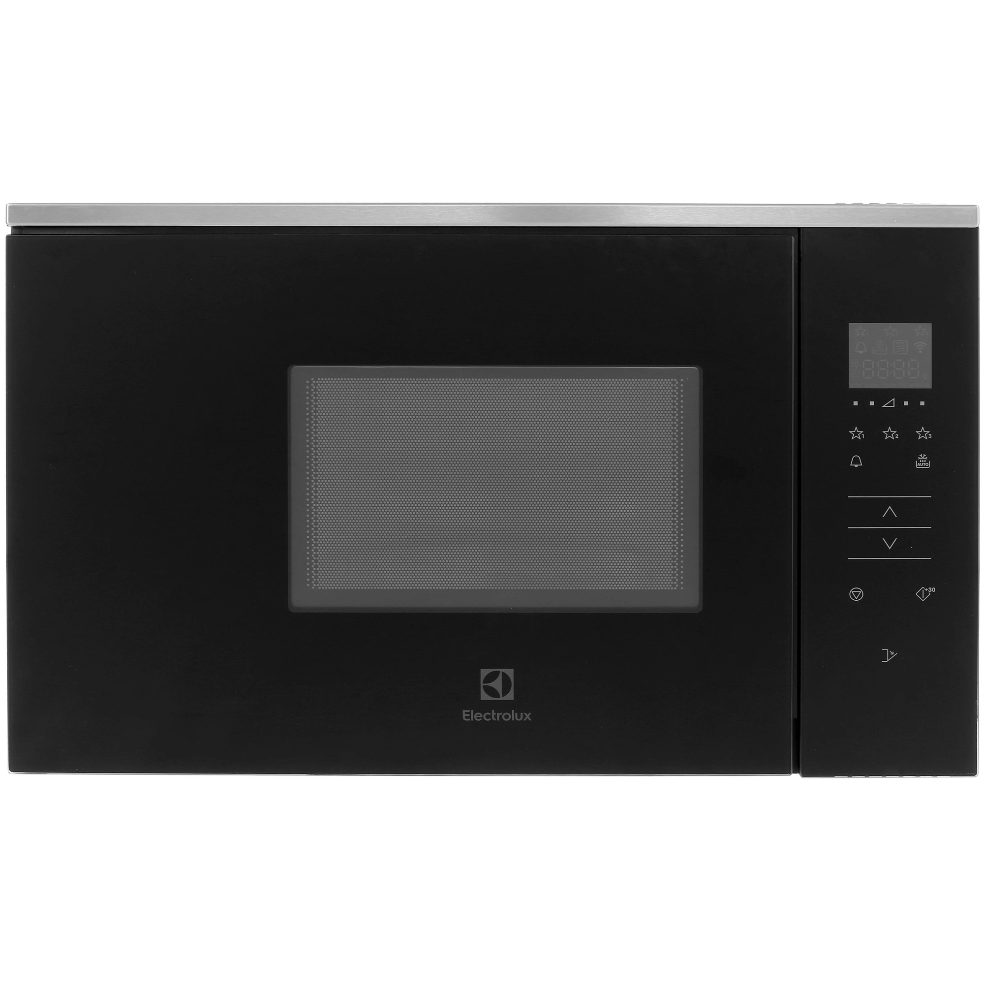 Встраиваемая микроволновая печь Electrolux KMFE172TEX черный/серебристый, 17 л, 800 Вт, переключатели - сенсор