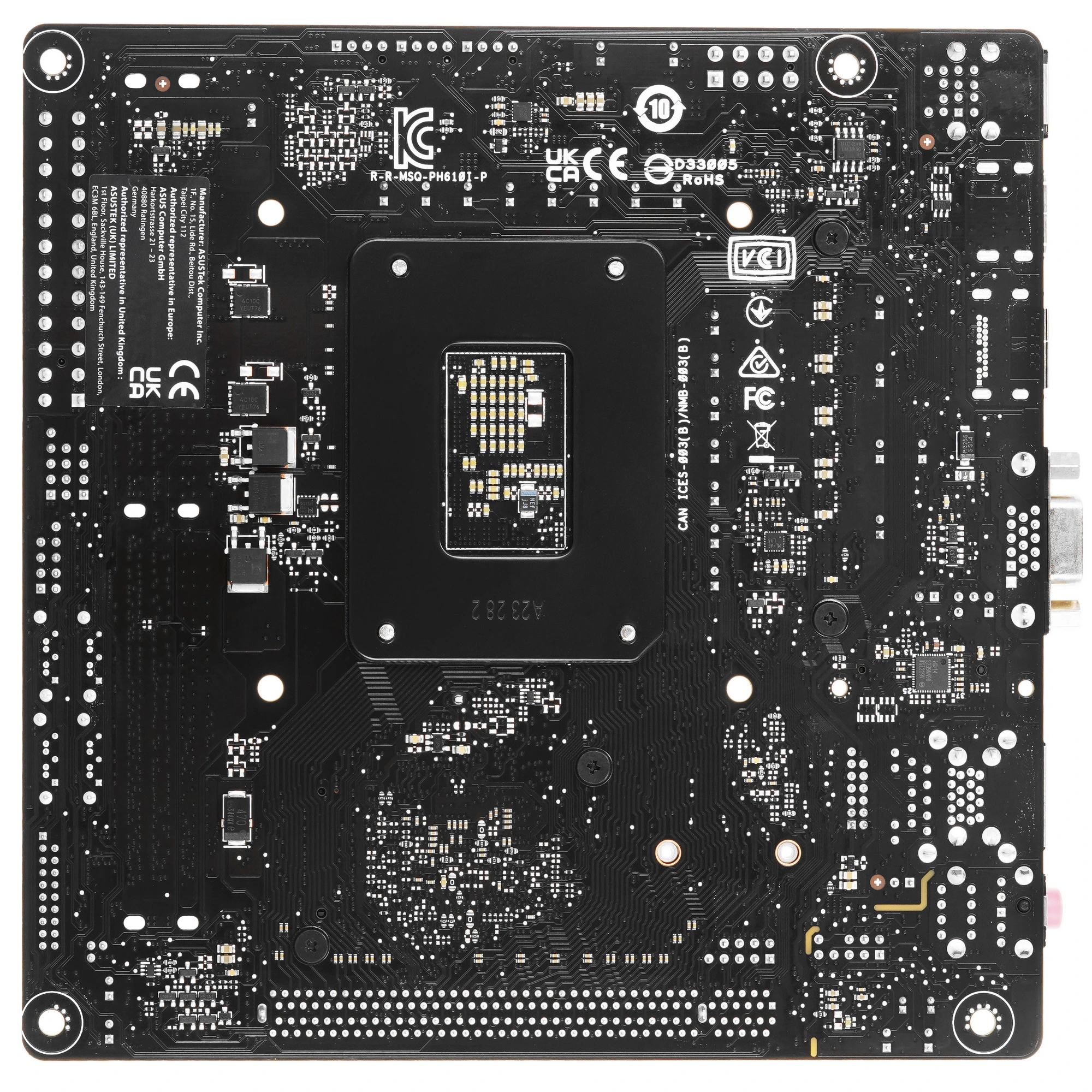 Материнская плата ASUS PRIME H610I-PLUS-CSM, LGA 1700, Intel H610, 2xDDR5, 4xSATA, 1xM.2 PCIe 3.0 x4, 1xPCIe 4.0 x16, 1xHDMI, 1xDP, 1xVGA, 2xUSB-A 3.2 Gen 1, 2xUSB-A 2.0, 1x 1Gb LAN, 3x3.5 мм, 7.1, Mini-ITX, фото2