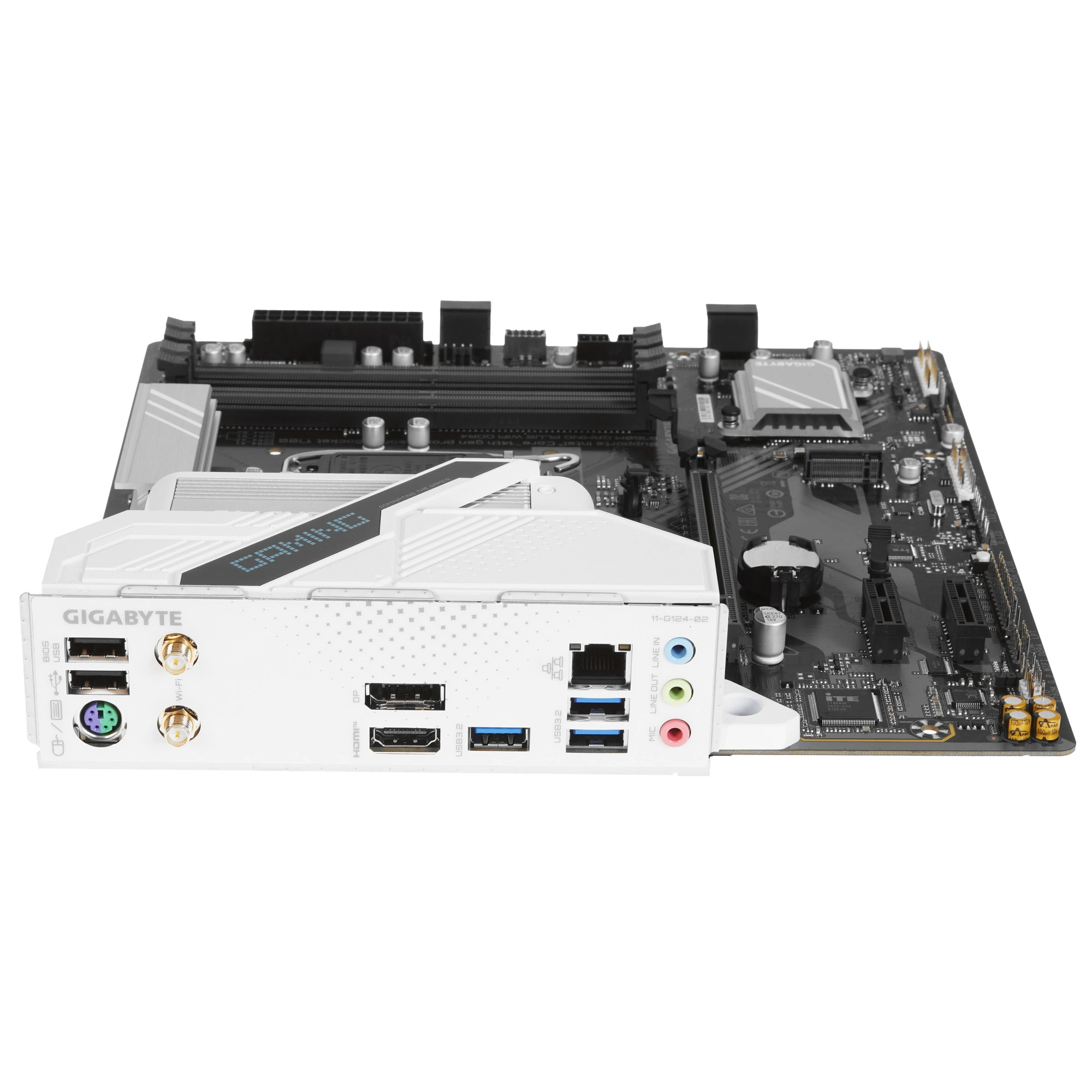 Материнская плата GIGABYTE B760M GAMING PLUS WIFI DDR4, LGA1700, Intel B760, 4xDDR4, 4xSATA, 2xM.2, 1xPCIe 4.0 x16, DisplayPort, HDMI, 1x1Gb LAN, USB, 3x3.5 мм, 7.1, microATX, фото6
