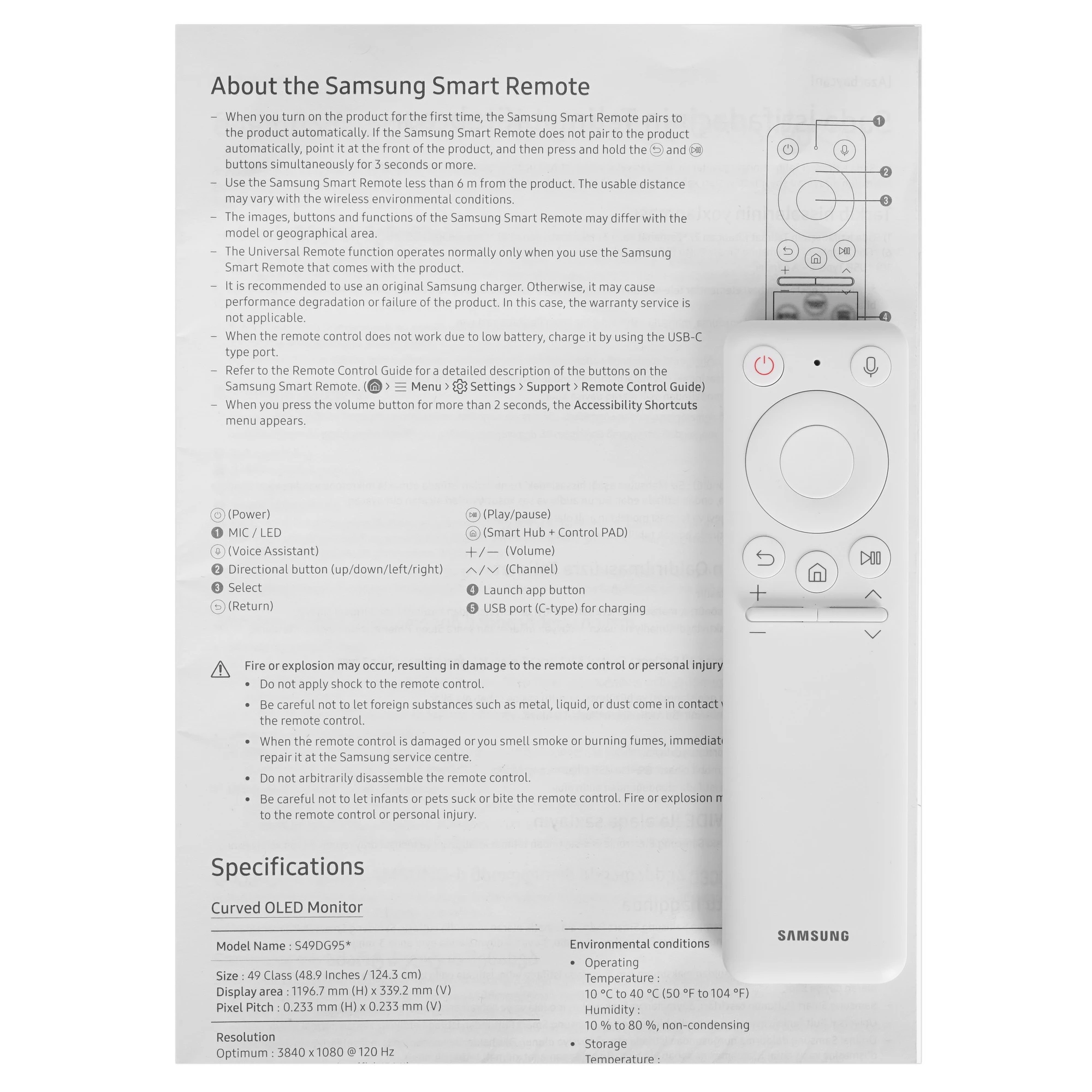 Монитор 49' Samsung Odyssey OLED G9 G95SD S49DG952SI OLED 5120x1440, 240 Гц, 0.03 мс, 32:9, 250 кд/м², DP 1.4, HDMI 2.1, micro HDMI 2.1, USB-C, USB Hub (3x USB 3.0), FreeSync, G-Sync, динамики (2x10 Вт), изогнутый экран (1800R), серебристый, фото11