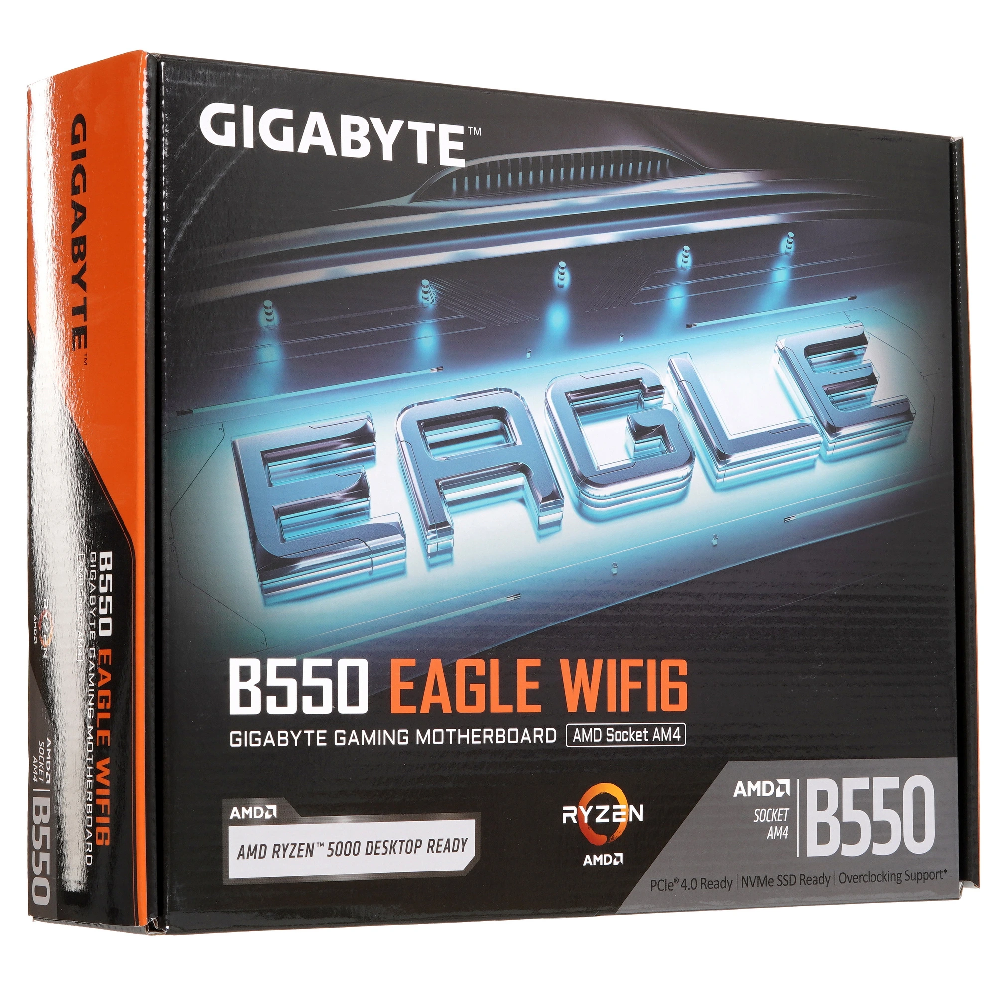 Материнская плата Gigabyte B550 EAGLE WIFI6, AM4, AMD B550, 4xDDR4, 4xSATA, 2xM.2, 3xPCIe x16, HDMI, 1xGb LAN, USB Type-C, 3x3.5 мм, 7.1, ATX, фото8