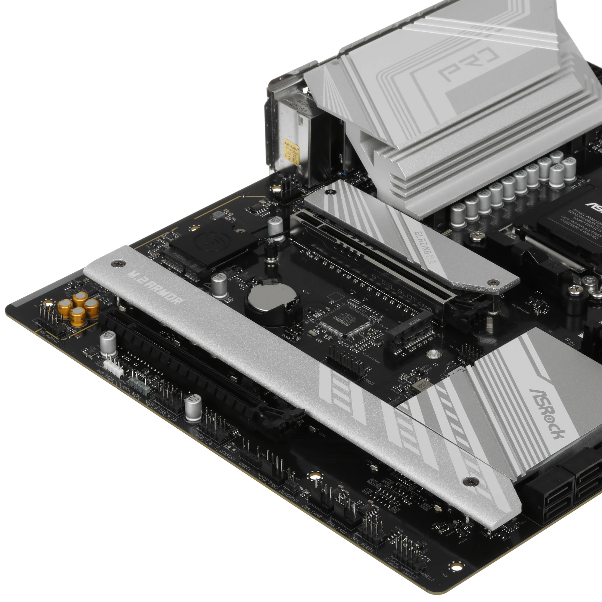 Материнская плата ASRock B850 PRO RS WIFI, AM5, AMD B850, 4xDDR5, 4xSATA, 4xM.2, 1xPCIe 5.0 x16, 1xPCIe 4.0 x4, 1xHDMI, 1xUSB-C, 1x2.5Gb LAN, Wi-Fi 6E, Bluetooth 5.2, 1xUSB-C 10Gbps, 1xUSB-C 5Gbps, 4xUSB-A 5Gbps, 6xUSB-A 2.0, 3x3.5 мм, 7.1, ATX, фото5