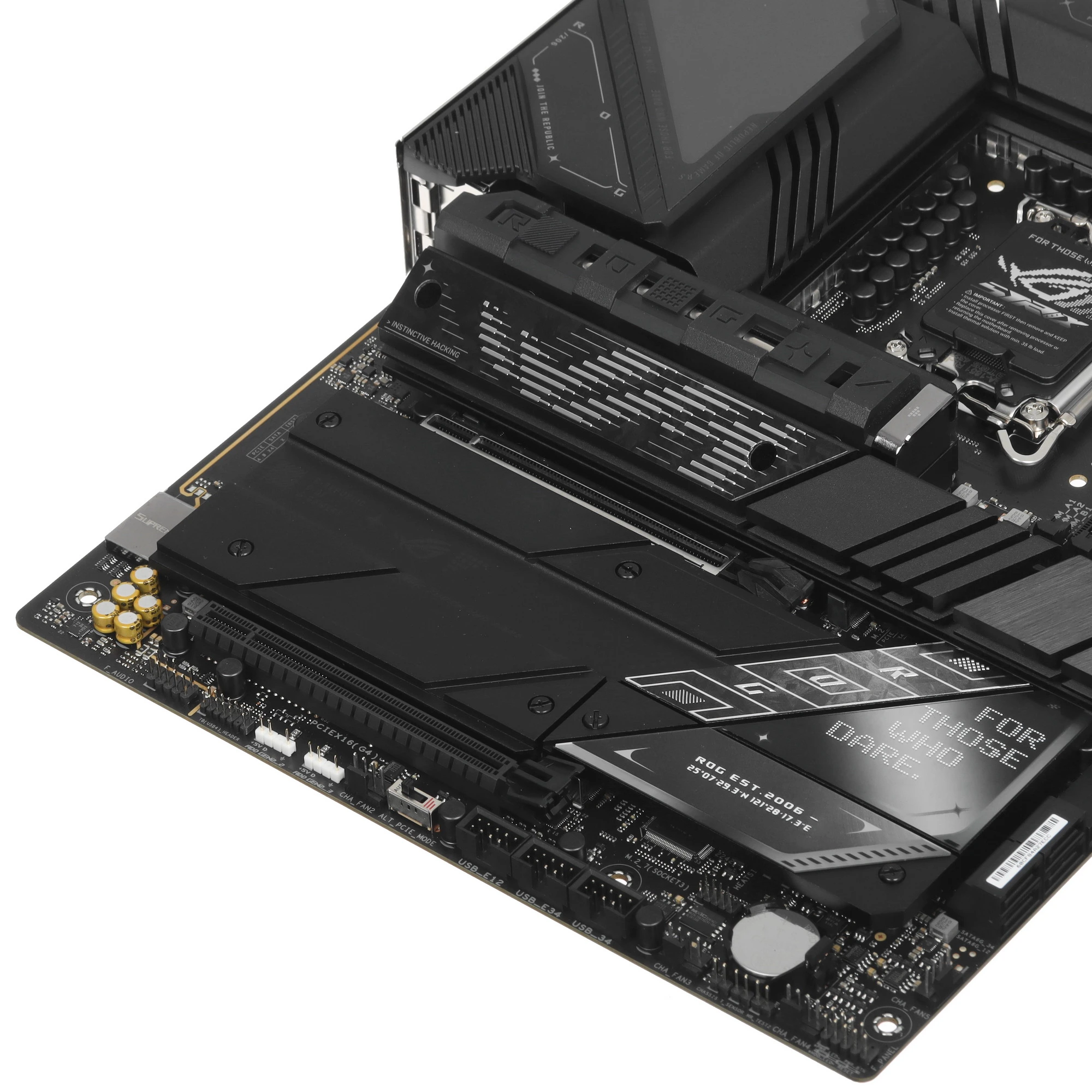 Материнская плата ASUS ROG STRIX Z890-E GAMING WIFI, LGA1851, Intel Z890, 4xDDR5, 4xSATA, 7xM.2, 1xPCIe 5.0 x16, DisplayPort, HDMI, USB Type-C, 1x5Gb LAN, Thunderbolt, 2x3.5 мм, 7.1, ATX, фото8