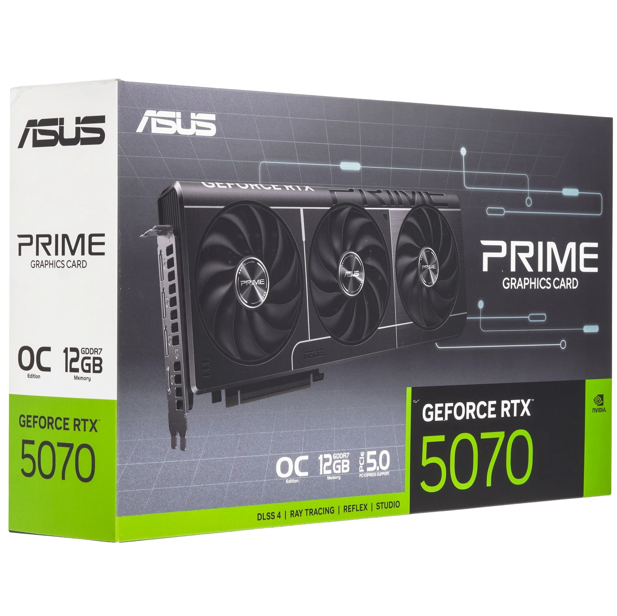 Видеокарта ASUS GeForce RTX 5070 PRIME OC Edition, 12 GB GDDR7, 192 bit, 3xDisplayPort, HDMI, GPU 2330 MHz, фото21