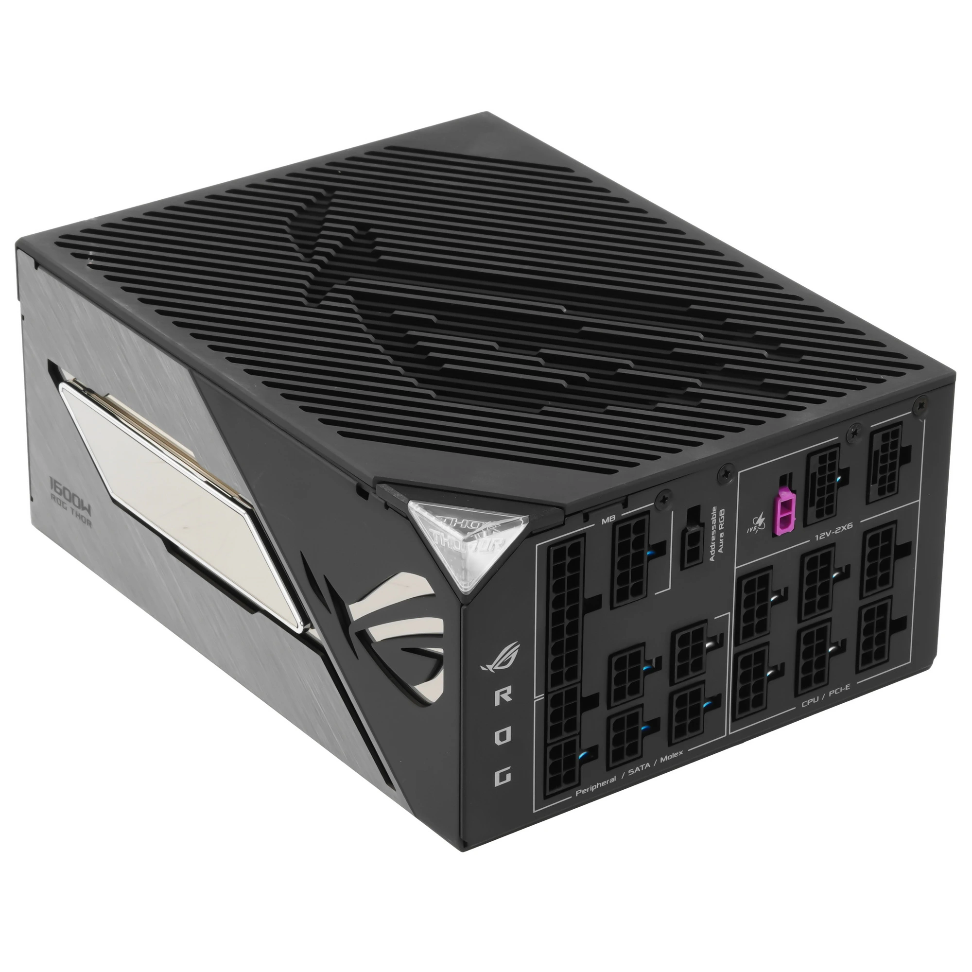 Блок питания ASUS ROG THOR 1600W Titanium III, 1600Вт, 80+ Titanium, 135мм, модульный, черный