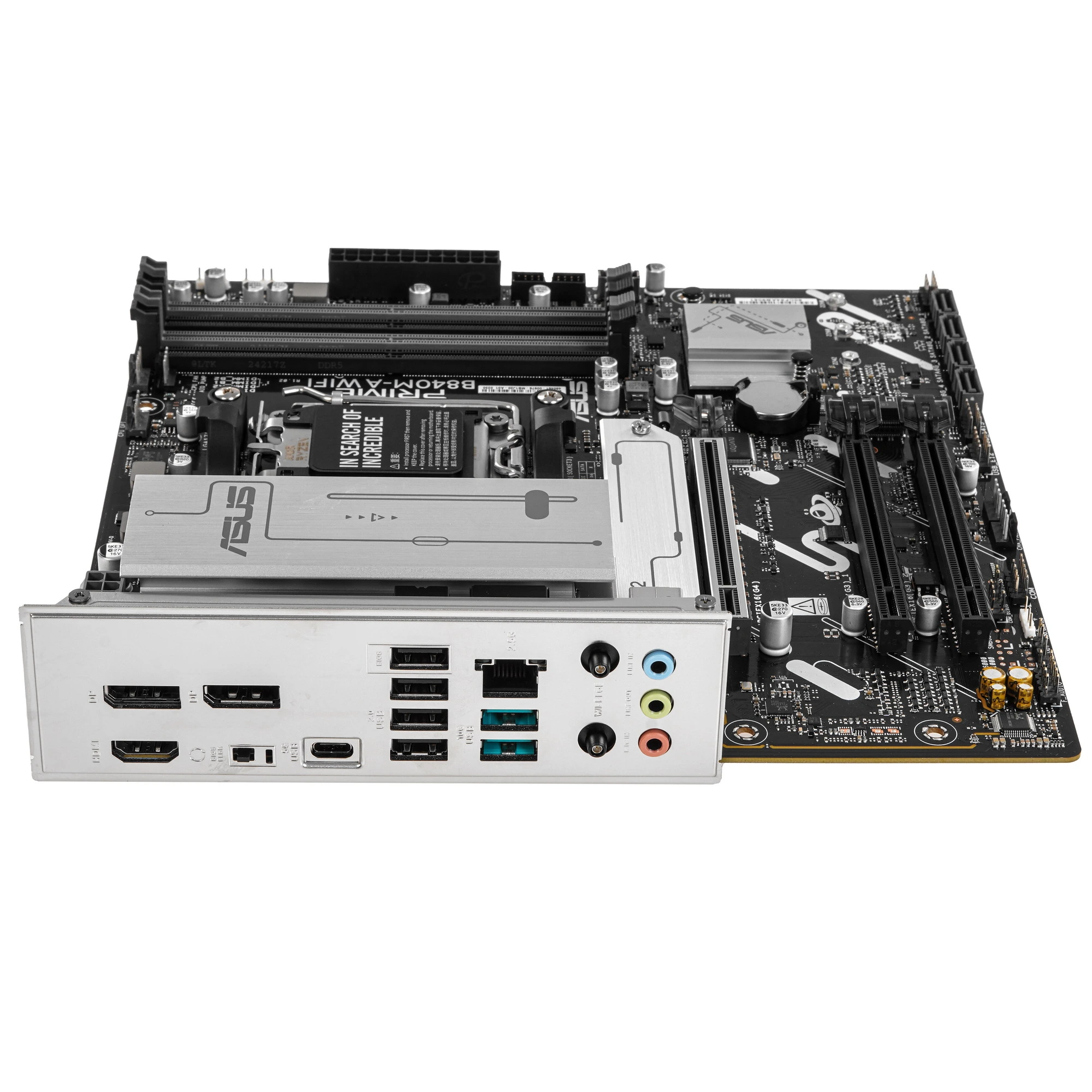 Материнская плата ASUS PRIME B840M-A WIFI, AM5, AMD B840, 4xDDR5, 4xSATA, 3xM.2, 1xPCIe 4.0 x16, 2xPCIe 3.0 x1, DisplayPort, HDMI, 1x2.5Gb LAN, USB Type-C, 3x3.5 мм, 7.1, microATX, фото4