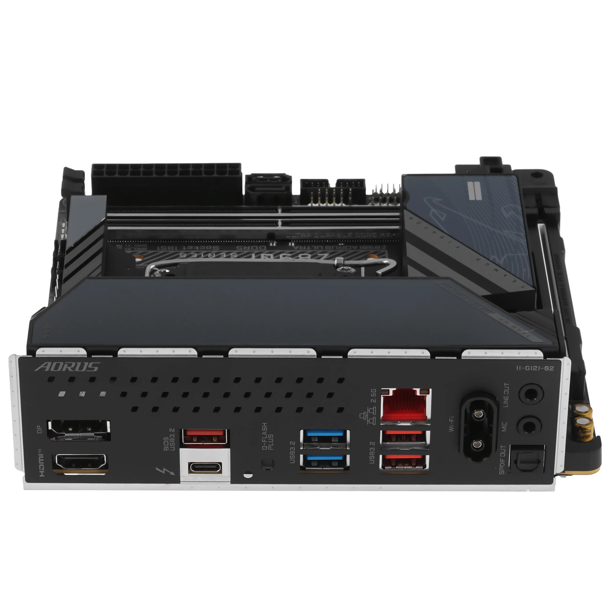 Материнская плата GIGABYTE Z890I AORUS ULTRA, LGA1851, Intel Z890, 2xDDR5, 2xSATA, 2xM.2, 1xPCIe 5.0 x16, DisplayPort, HDMI, USB Type-C, 1x2.5Gb LAN, Thunderbolt, 2x3.5 мм, 7.1, mini-ITX, фото7