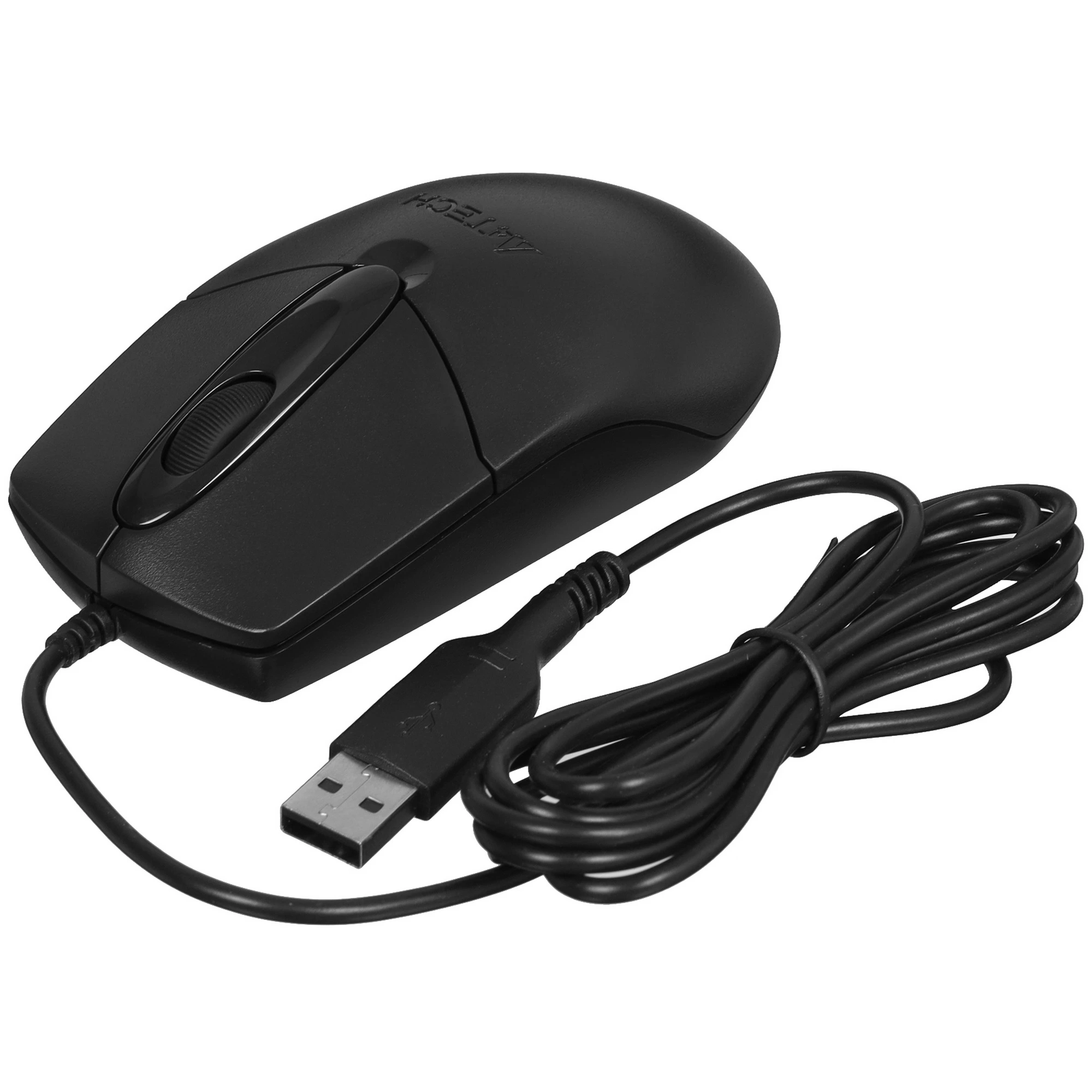 Мышь проводная A4Tech OP-720 черный, 1200 dpi, USB Type-A, кнопки - 3, вид 16