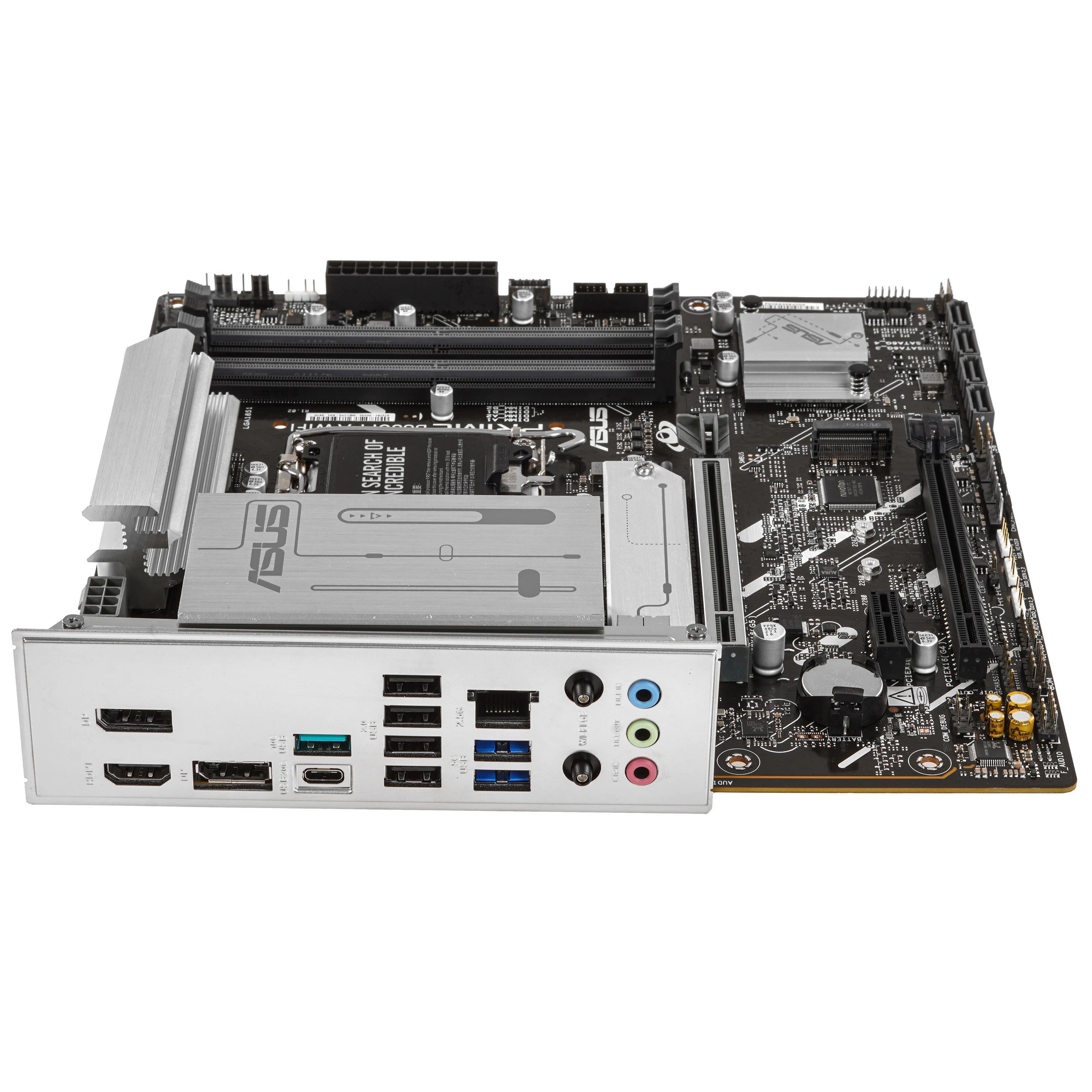 Материнская плата ASUS PRIME B860M-A WIFI, LGA1851, Intel B860, 4xDDR5, 4xSATA, 2xM.2, 1xPCIe 5.0 x16, DisplayPort, HDMI, 1x2.5Gb LAN, USB Type-C, 3x3.5 мм, 7.1, microATX, фото4