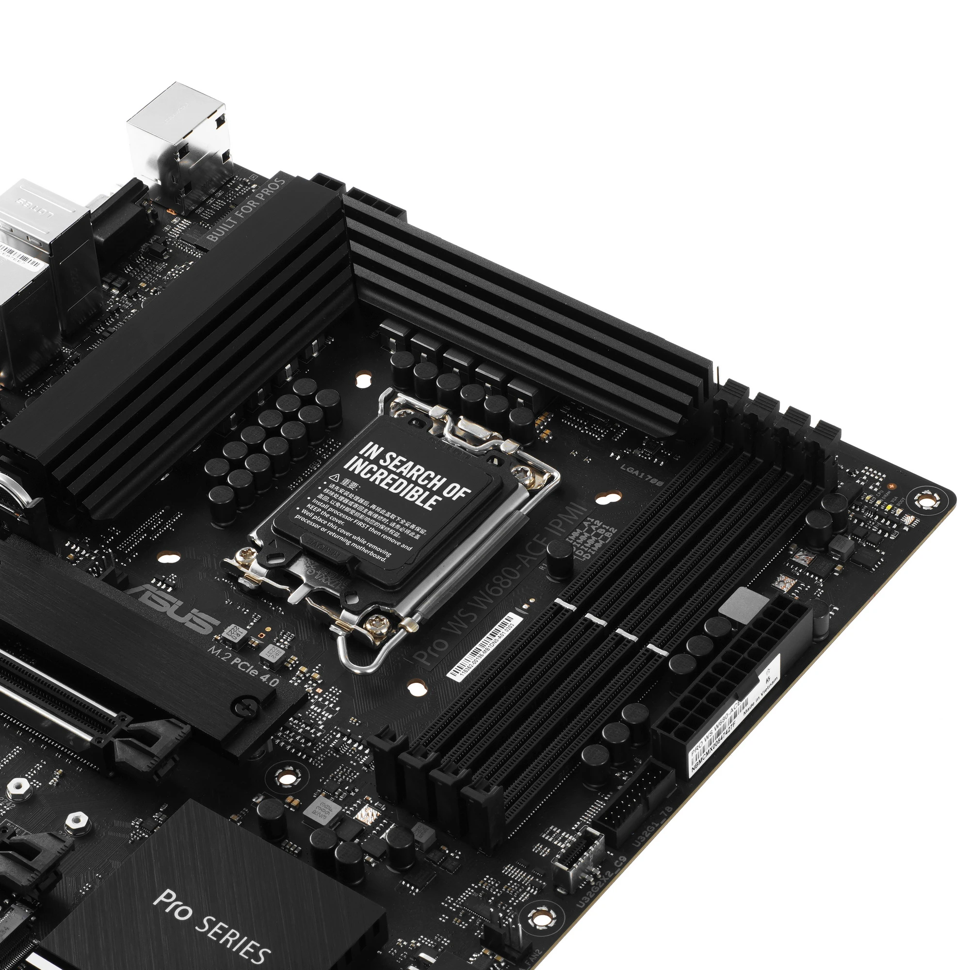 Материнская плата ASUS PRO WS W680-ACE IPMI, LGA1700, Intel W680, 4xDDR5, 4xSATA, 3xM.2, 1xPCIe 5.0 x16, 1xPCIe 5.0 x8, 2xPCIe 3.0 x4, 1xPCIe 3.0 x1, 1xDP, 1xHDMI, 1xVGA, 2x2.5Gb LAN, 1xUSB-C 10Gbps, 1xUSB-A 10Gbps, 4xUSB-A 5Gbps, 2xUSB-A 2.0, 5x3.5 мм, 7.1, ATX, фото5