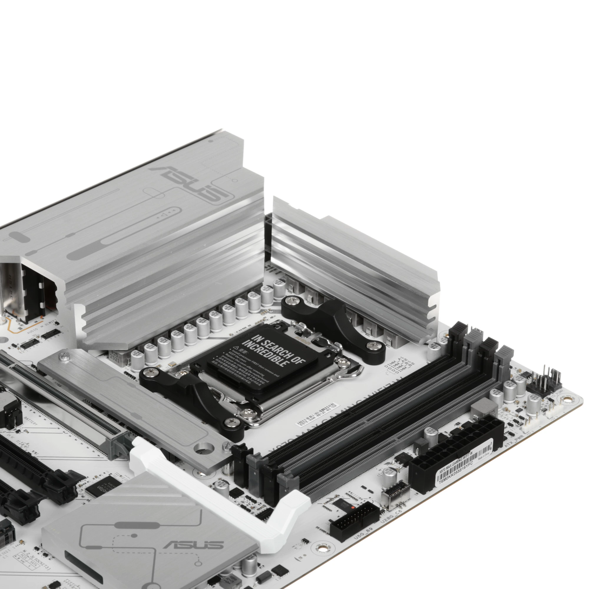 Материнская плата ASUS X870 MAX GAMING WIFI7 W, AM5, AMD X870, 4xDDR5, 4xSATA, 3xM.2, 1xPCIe 5.0 x16, 2xPCIe 4.0 x16, 1xPCIe 3.0 x16, HDMI, 1x2.5Gb LAN, USB Type-C, 3x3.5 мм, 7.1, ATX, фото10