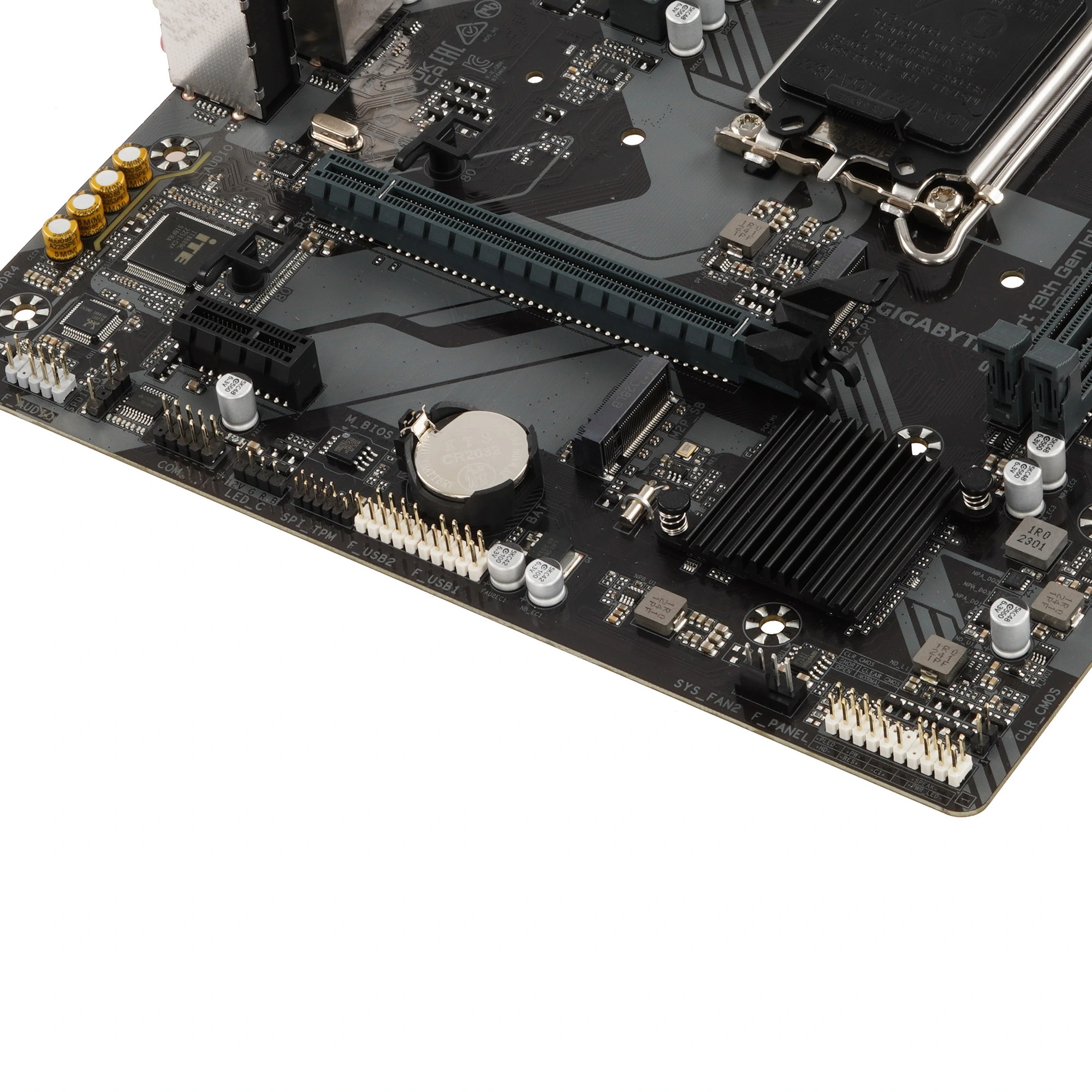 Материнская плата GIGABYTE B760M H DDR4, LGA1700, Intel B760, 2xDDR4, 4xSATA, 2xM.2, 1xPCIe 4.0 x16, 1xPCIe x1, HDMI, D-Sub, 1x1Gb LAN, 3x3.5 мм, 7.1, microATX, фото5