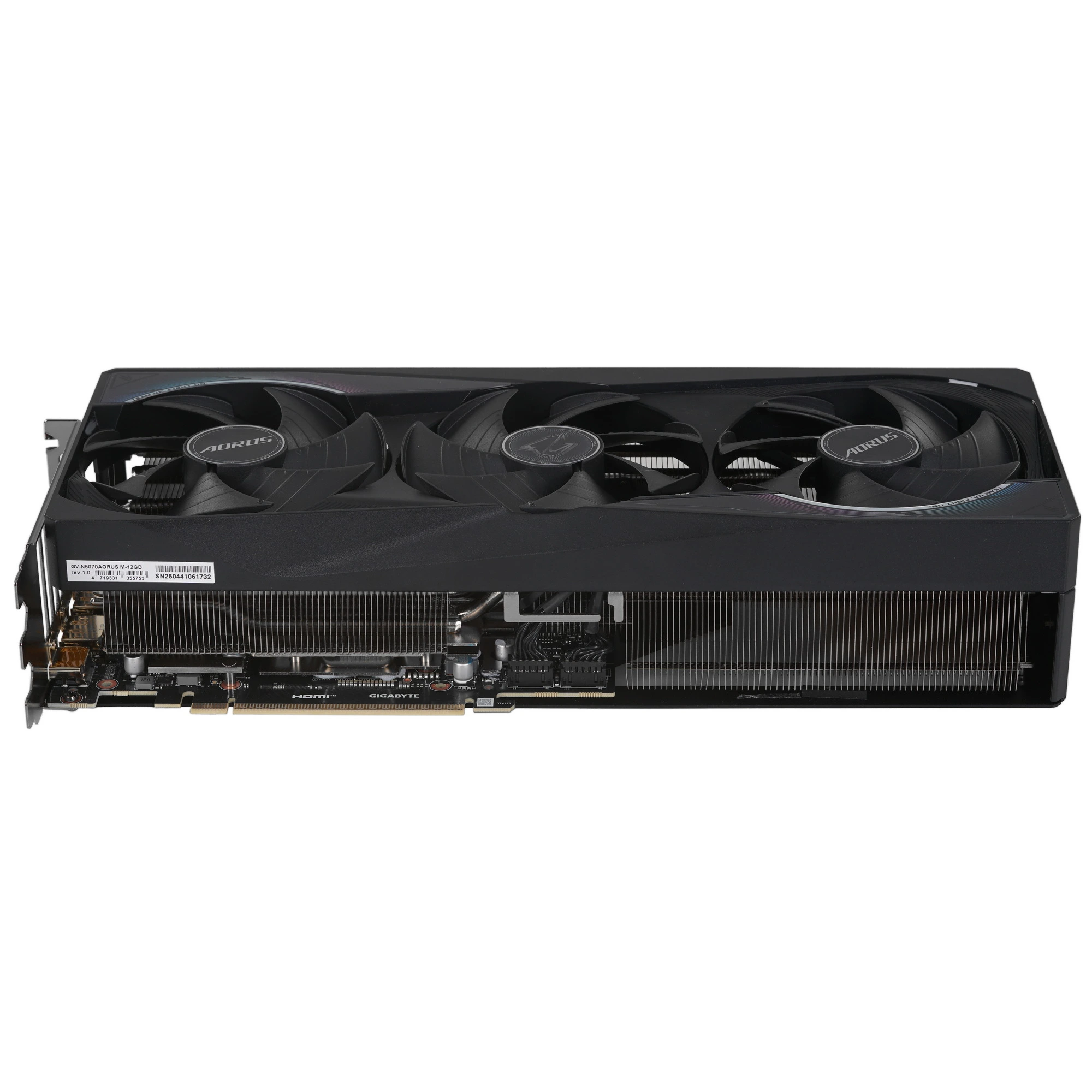 Видеокарта Gigabyte GeForce RTX 5070 AORUS MASTER, 12 GB GDDR7, 192 bit, 3xDisplayPort, HDMI, GPU 2325 MHz, фото15