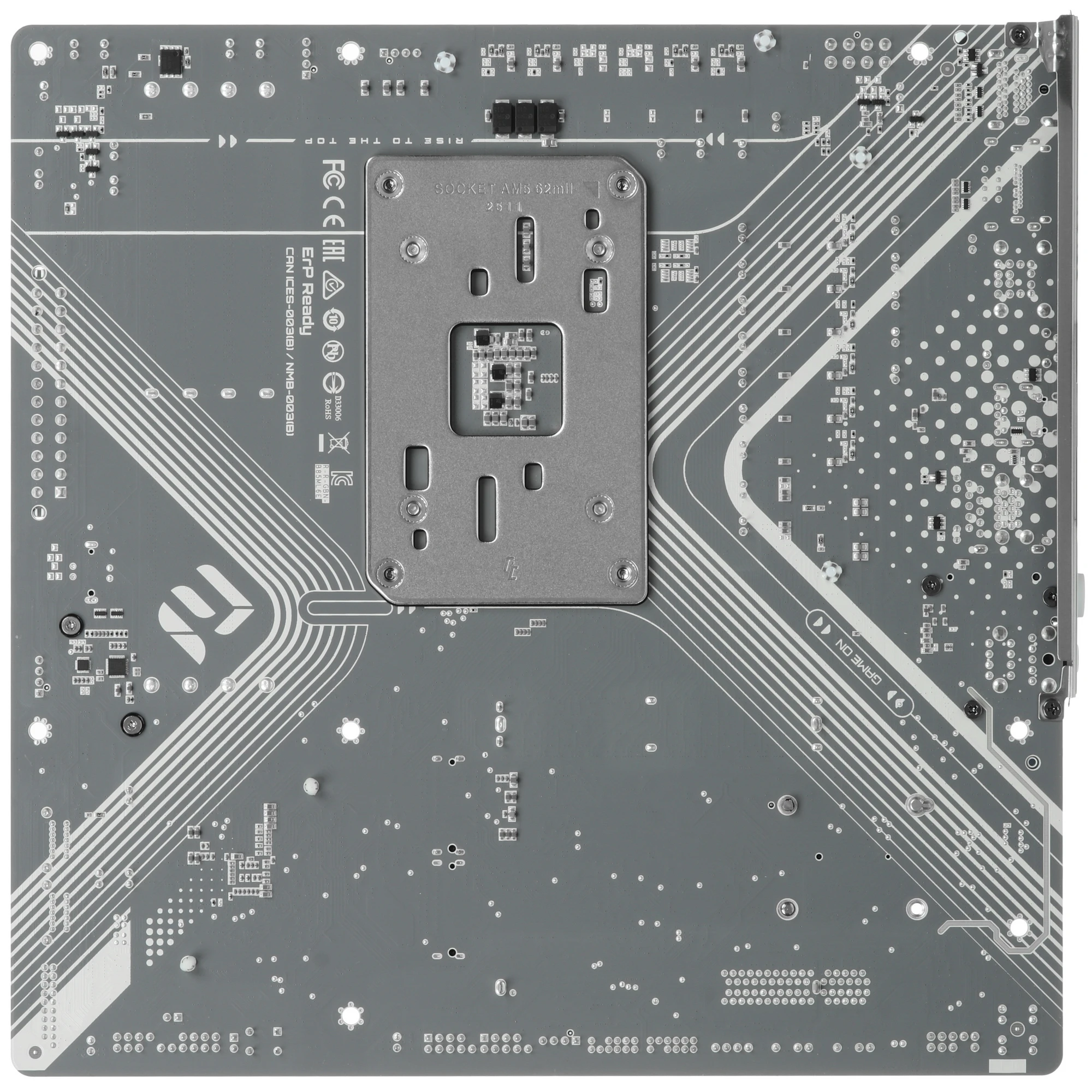 Материнская плата Gigabyte B850M EAGLE WIFI6E ICE, AM5, AMD B850, 4xDDR5, 4xSATA, 2xM.2, 1xPCIe 5.0 x16, 1xPCIe 3.0 x4, 1xHDMI, 2xDP, 1x2.5Gb LAN, Wi-Fi 6E, Bluetooth 5.3, 1xUSB-C 10Gbps, 1xUSB-A 10Gbps, 2xUSB-A 5Gbps, 4xUSB-A 2.0, 3x3.5 мм, 7.1, mATX, фото2