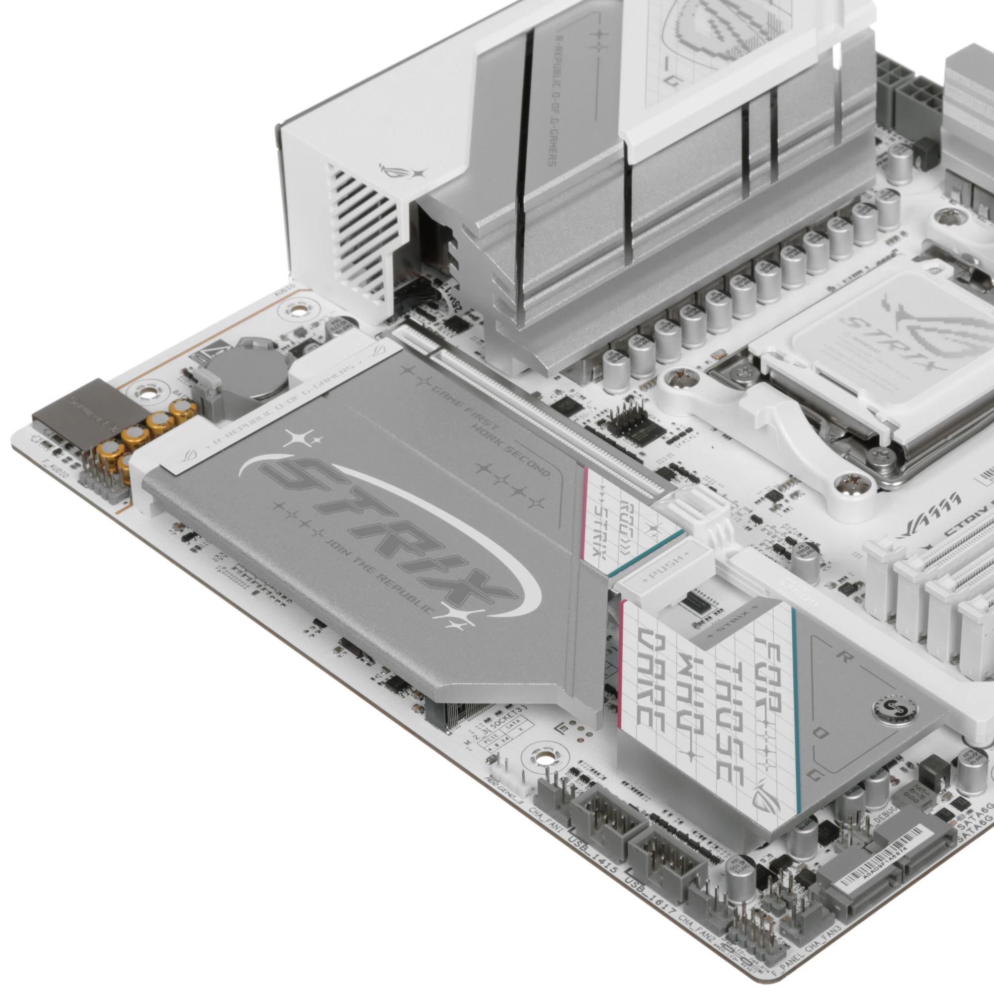 Материнская плата Asus ROG STRIX B850-G GAMING WIFI, AM5, AMD B850, 4xDDR5, 2xSATA, 4xM.2, 1xPCIe 5.0 x16, 1xHDMI, 1xDP, 1x2.5Gb LAN, Wi-Fi 7, Bluetooth 5.4, 1xUSB-C 20Gbps, 1xUSB-C 10Gbps, 2xUSB-A 10Gbps, 4xUSB-A 5Gbps, 2xUSB-A 2.0, 2x3.5 мм, 7.1, mATX, фото13