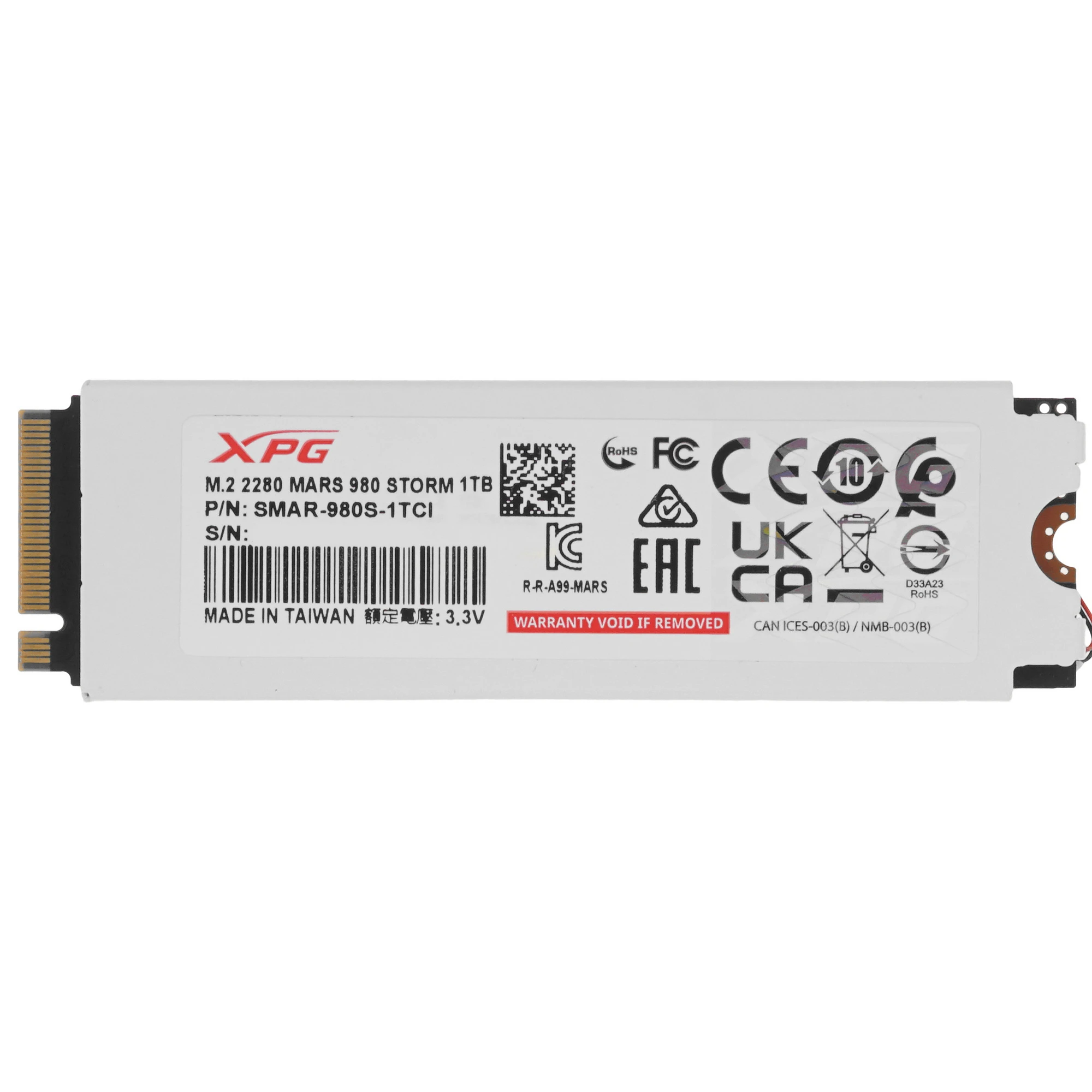 Накопитель SSD ADATA XPG MARS 980 STORM, 2Tb, PCIe 5.0 x4, M.2 2280, NVMe, R/W 14000/13000, с радиатором, фото9