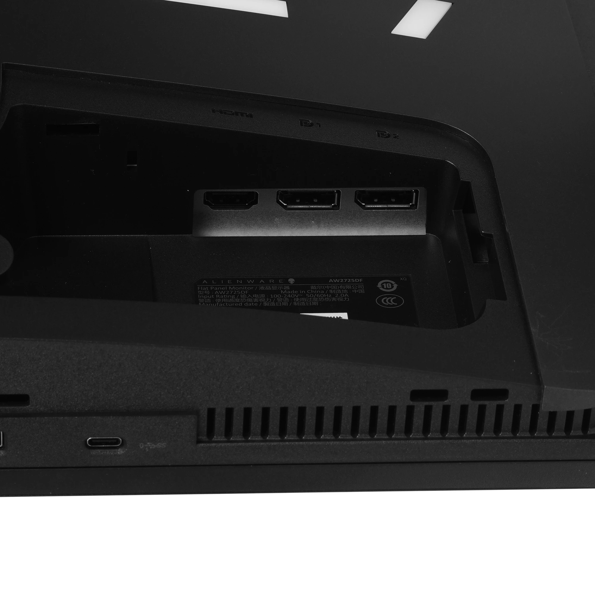 Монитор 26.5' Dell Alienware AW2725DF QD-OLED 2560x1440, 360 Гц, 0.03 мс, 16:9, 1000 кд/м², DP 1.4, HDMI 2.1, USB Hub (4x USB 3.0), FreeSync, черный, фото12