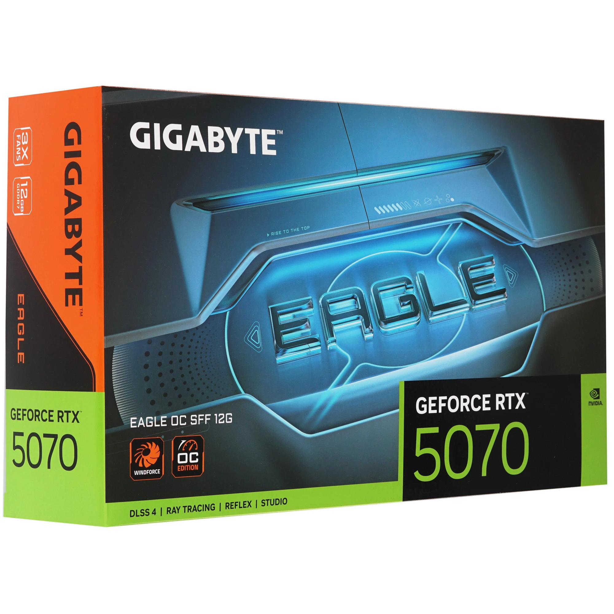 Видеокарта Gigabyte GeForce RTX 5070 EAGLE OC, 12 GB GDDR7, 192 bit, 3xDisplayPort, HDMI, GPU 2805 MHz, фото20