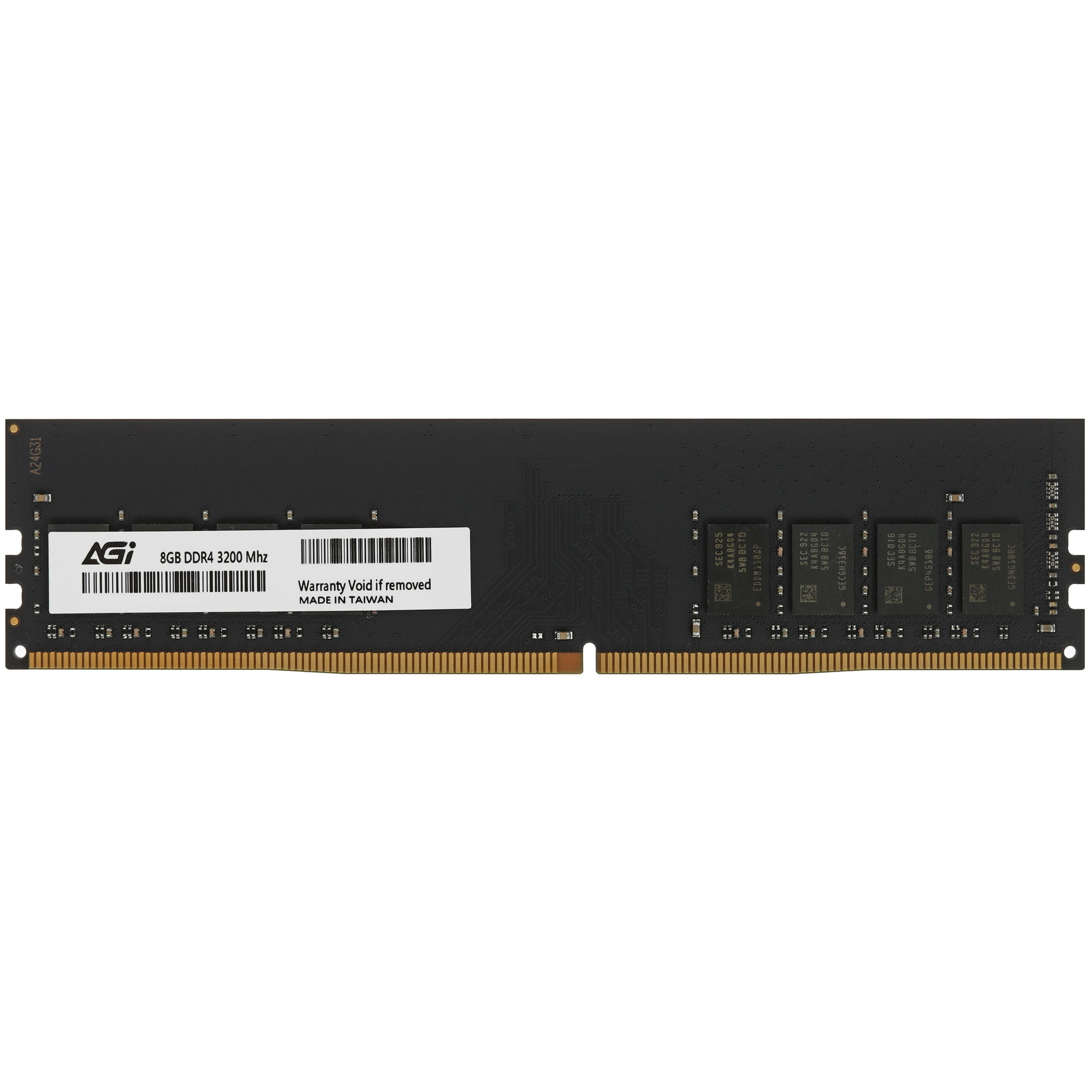 Оперативная память AGI Premier, DDR4, 8GB (1x8GB), 3200 MHz, CL22, без радиатора