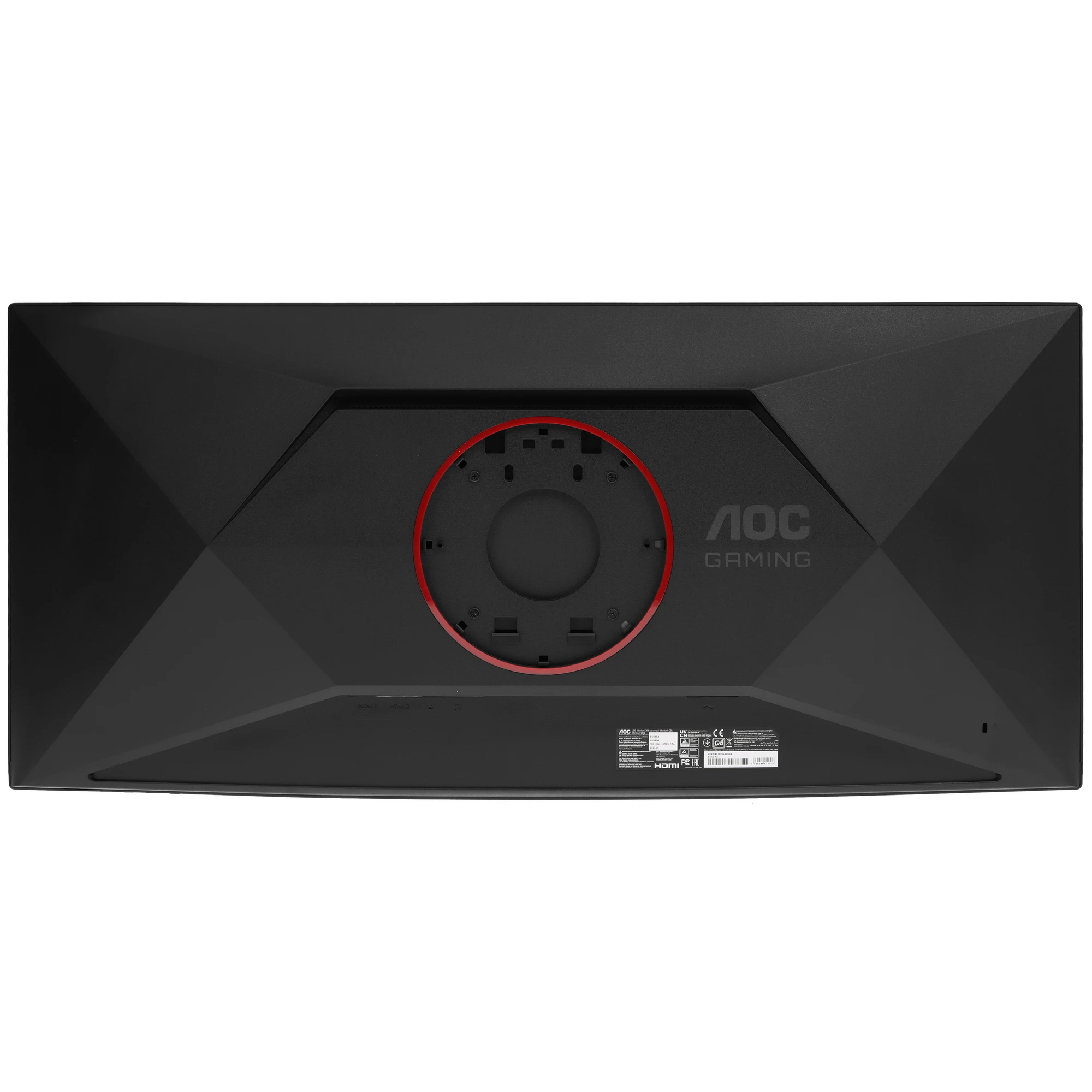 Монитор 34' AOC CU34G4 VA 3440x1440, 180 Гц, 0.5 мс, 21:9, 300 кд/м², HDMI 2.0, DP 1.4, 3.5 Jack, HDR10, FreeSync Premium, Adaptive-Sync, изогнутый экран (1500R), черный/красный, фото12