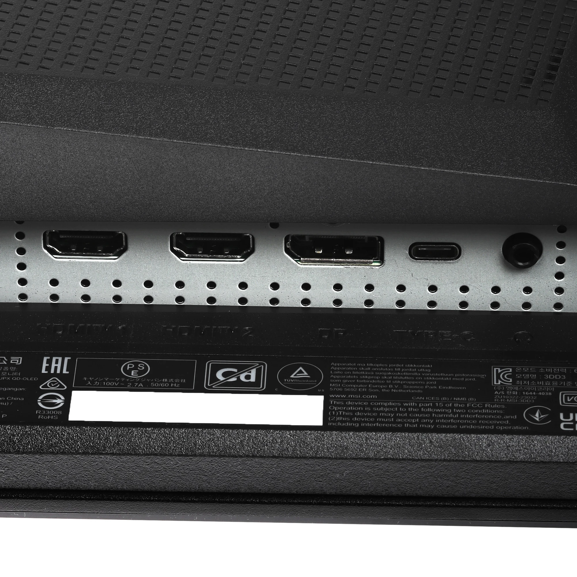 Монитор 31.5' MSI MAG 321UPX QD-OLED 3840x2160, 240 Гц, 0.03 мс, 16:9, 1000 кд/м², DisplayHDR True Black 400, DP 1.4a, HDMI 2.1, USB-C, 3.5 Jack, Adaptive-Sync, PIP, черный, фото7