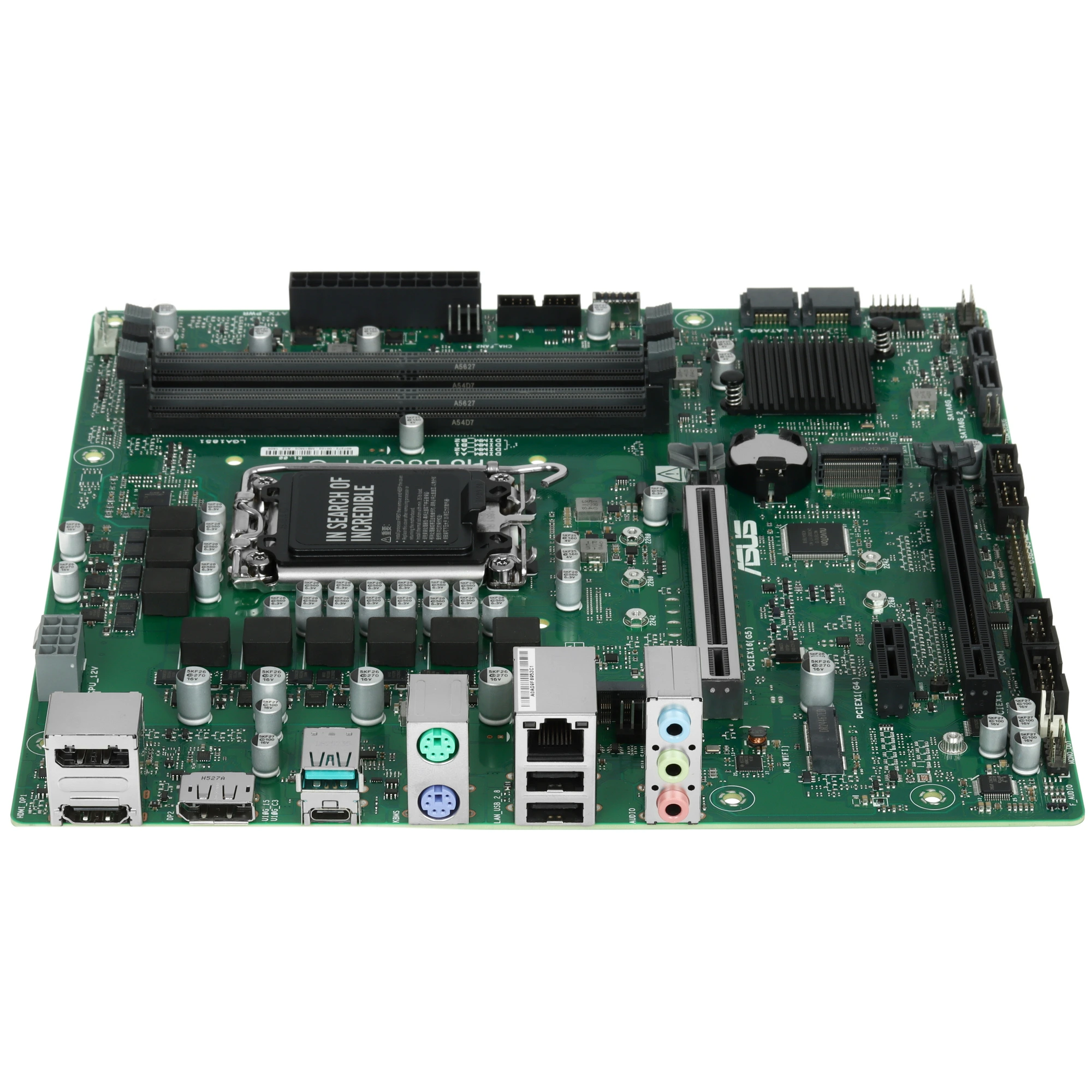 Материнская плата ASUS Pro B860M-C-CSM, LGA1851, Intel B860, 4xDDR5, 4xSATA, 2xM.2, 1xPCIe 5.0 x16, DisplayPort, HDMI, 1x1Gb LAN, 3x3.5 мм, 7.1, microATX