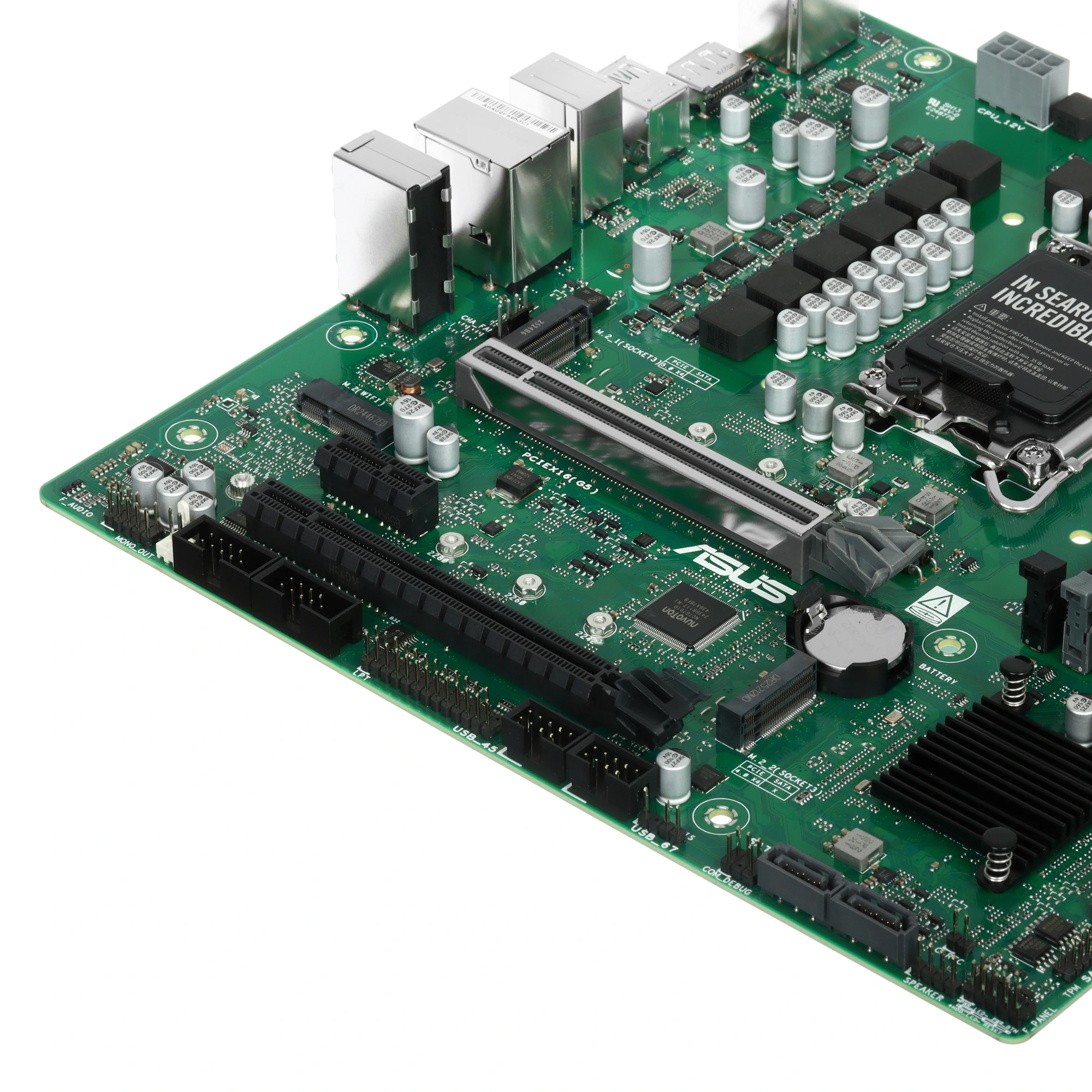 Материнская плата ASUS Pro B860M-C-CSM, LGA1851, Intel B860, 4xDDR5, 4xSATA, 2xM.2, 1xPCIe 5.0 x16, DisplayPort, HDMI, 1x1Gb LAN, 3x3.5 мм, 7.1, microATX, фото5