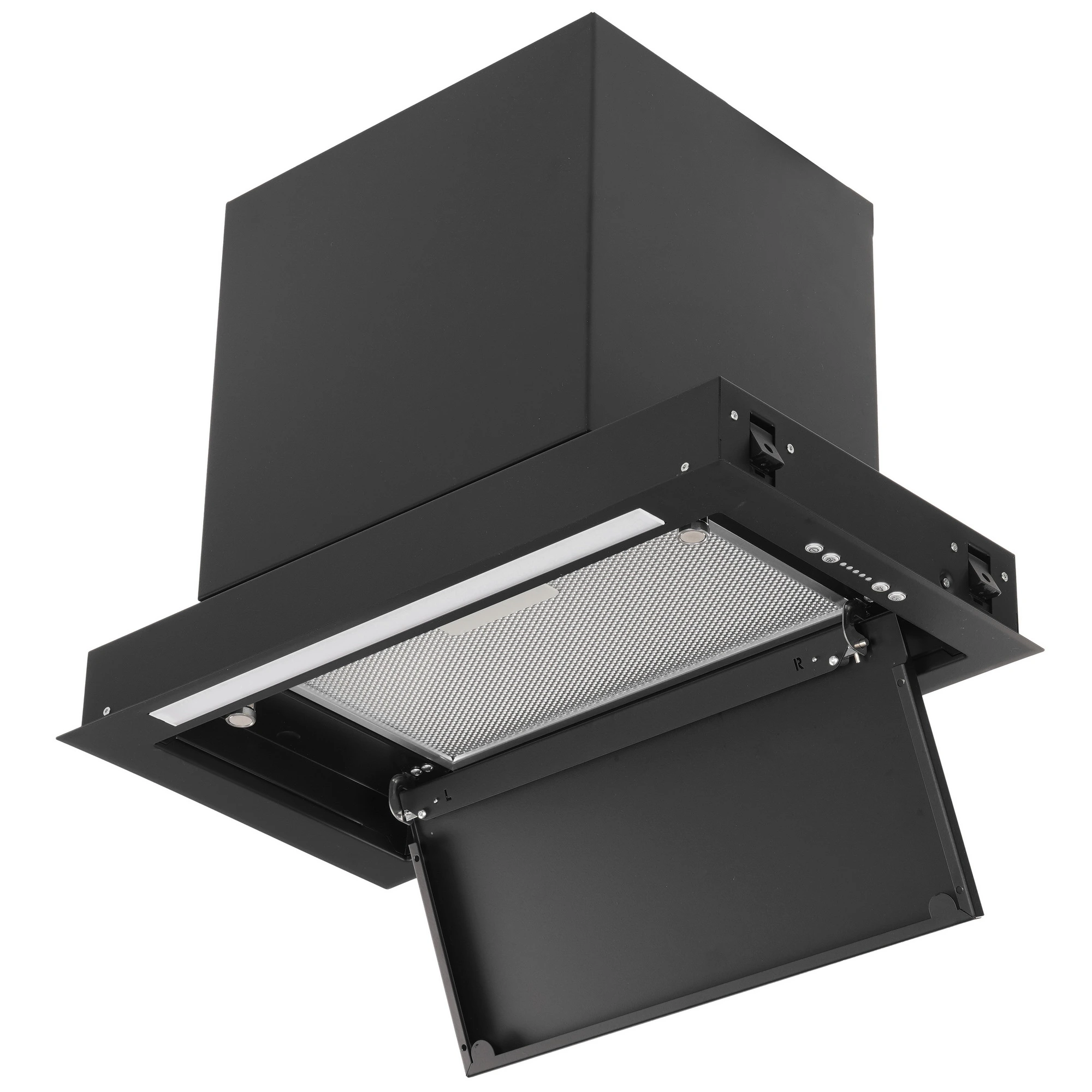 Вытяжка встраиваемая Elica HIDDEN 2.0 BL MAT/A/52 черный, 51.4 см, 1300 м/ч, 51 дБ, вид 3