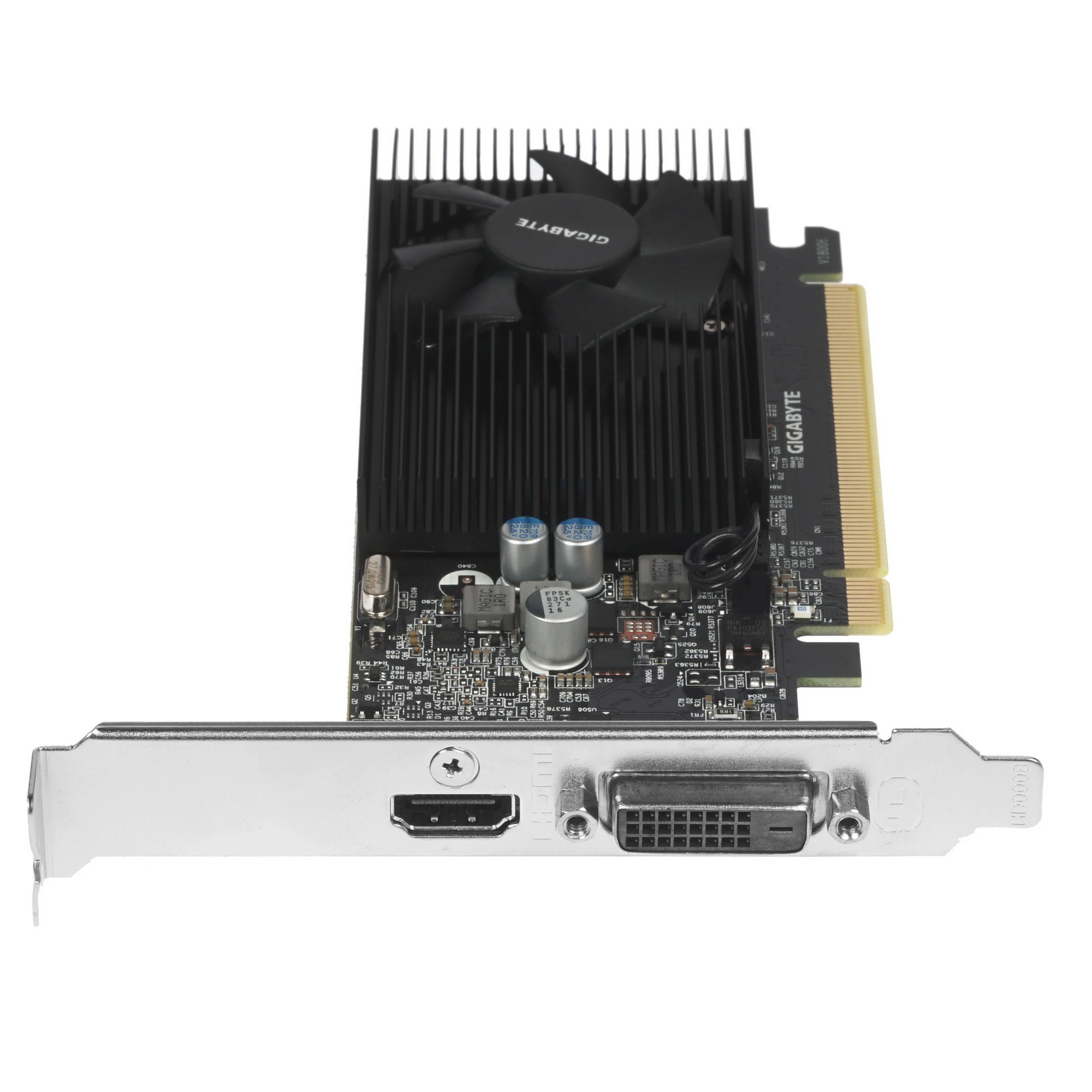 Видеокарта GIGABYTE GeForce GT 1030 Low Profile D4 2G, 2 GB DDR4, 64 bit, DVI-D, HDMI, GPU 1151 MHz, фото4