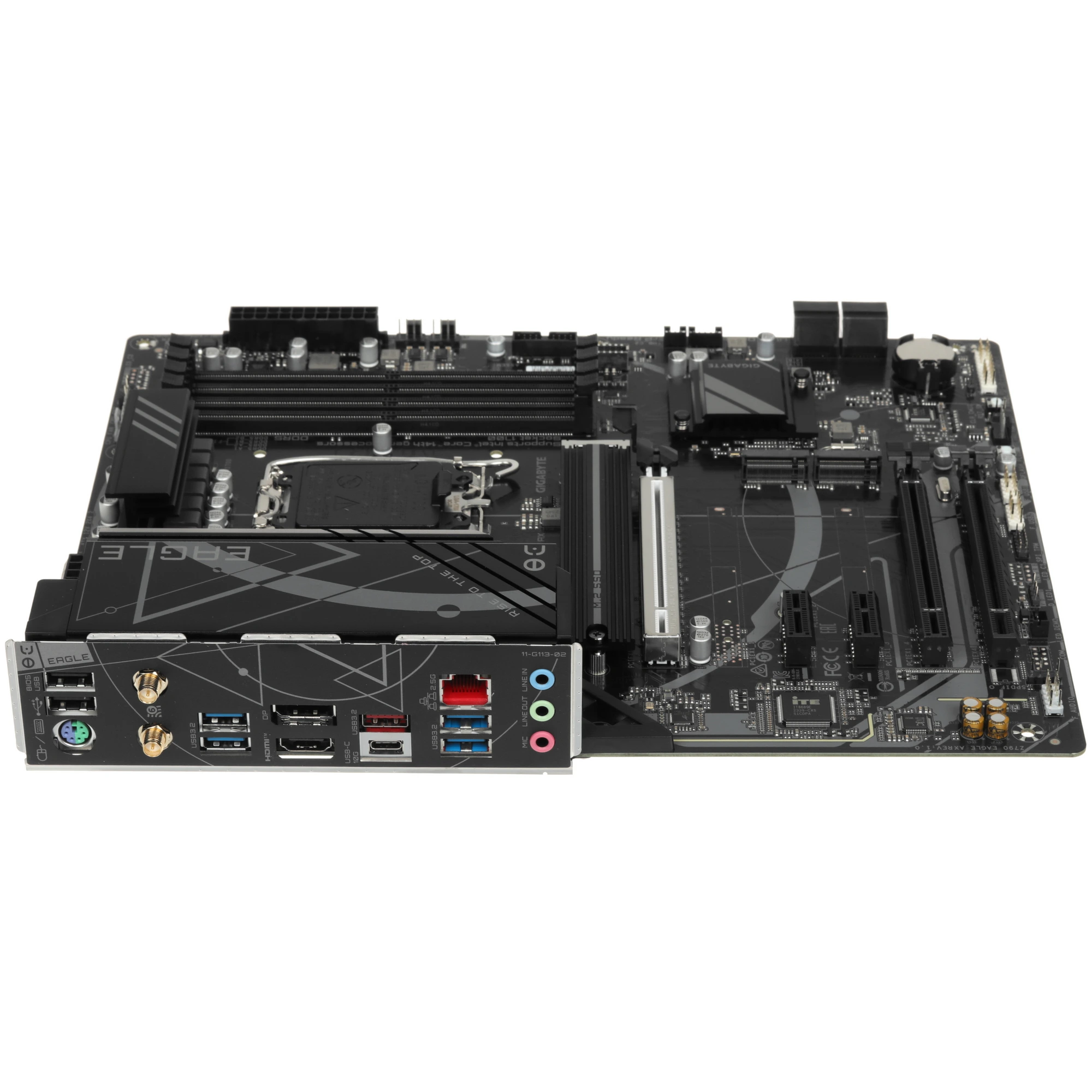 Материнская плата GIGABYTE Z790 EAGLE AX, LGA1700, Intel Z790, 4xDDR5, 4xSATA, 3xM.2, 1xPCIe 5.0 x16, DisplayPort, HDMI, 1x2.5Gb LAN, USB Type-C, 3x3.5 мм, 7.1, ATX, фото6