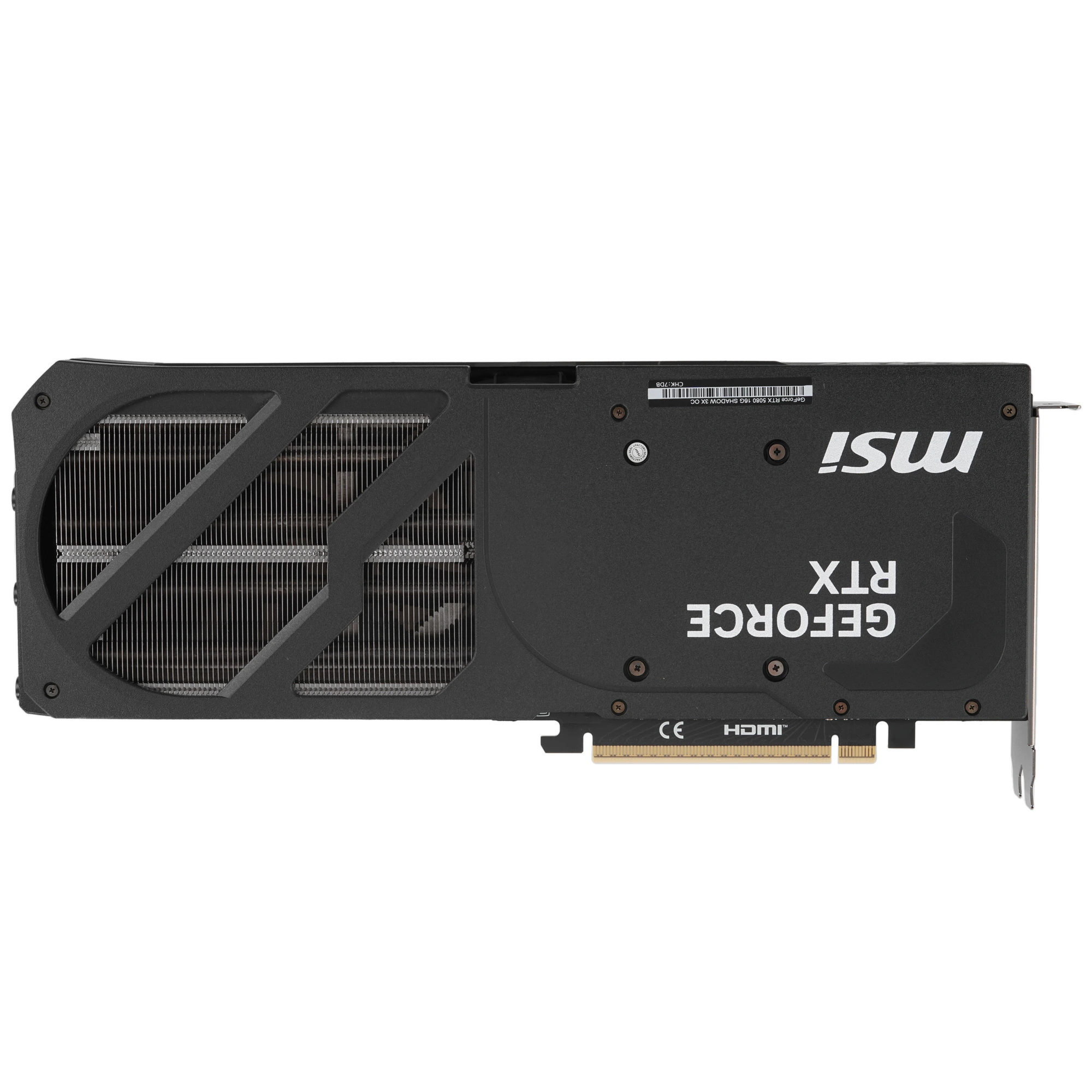 Видеокарта MSI GeForce RTX 5080 SHADOW 3X OC, 16 GB GDDR7, 256 bit, 3xDisplayPort, HDMI, GPU 2300 MHz, фото2