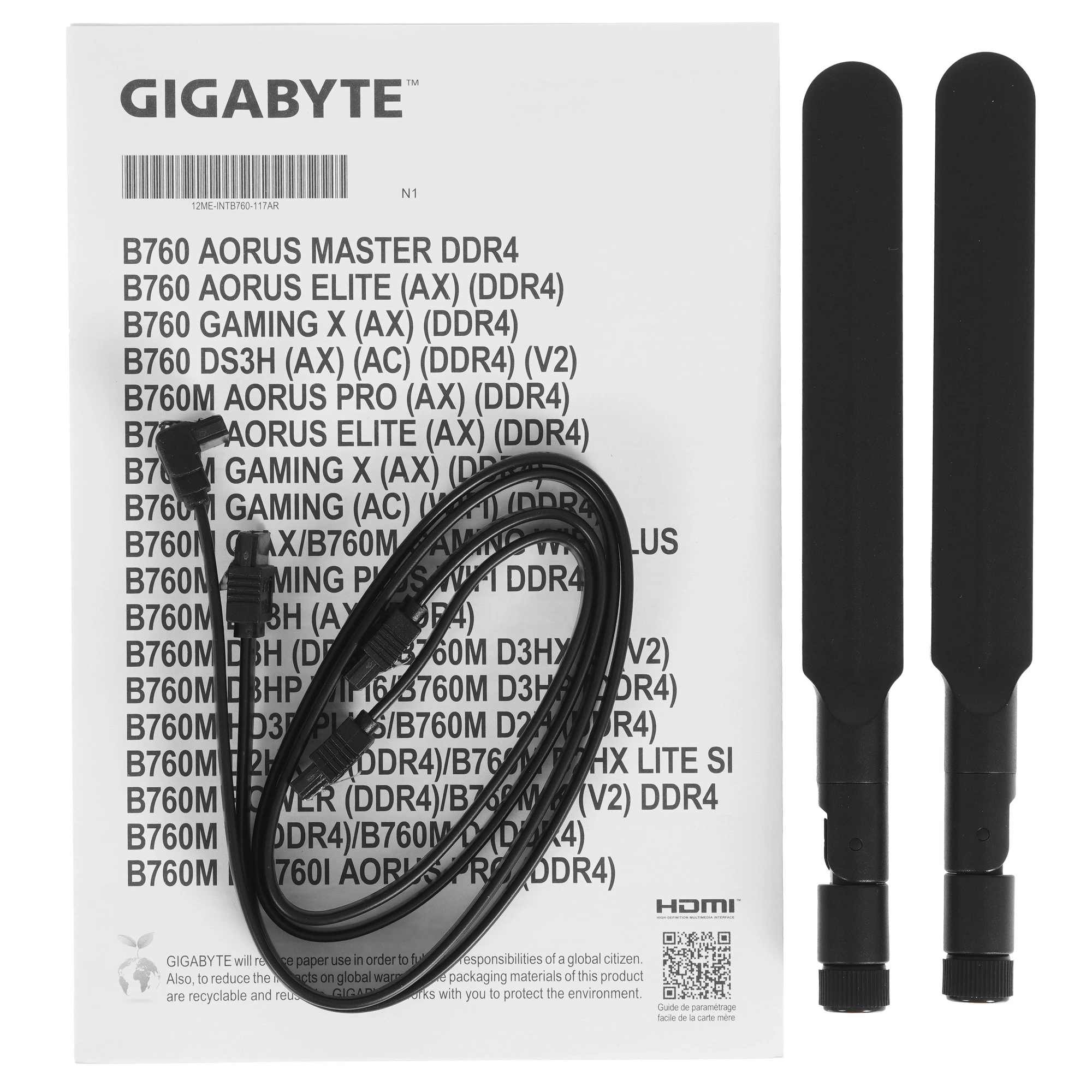 Материнская плата GIGABYTE B760M GAMING PLUS WIFI DDR4, LGA1700, Intel B760, 4xDDR4, 4xSATA, 2xM.2, 1xPCIe 4.0 x16, DisplayPort, HDMI, 1x1Gb LAN, USB, 3x3.5 мм, 7.1, microATX, фото8