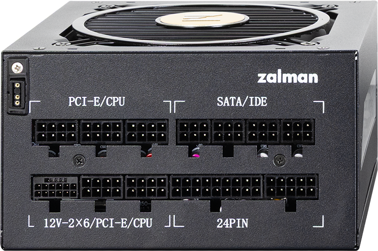 Блок питания ZALMAN TeraMax II VIEW 1200W, 1200Вт, 80+ Gold, 120мм, модульный, черный, вид 12