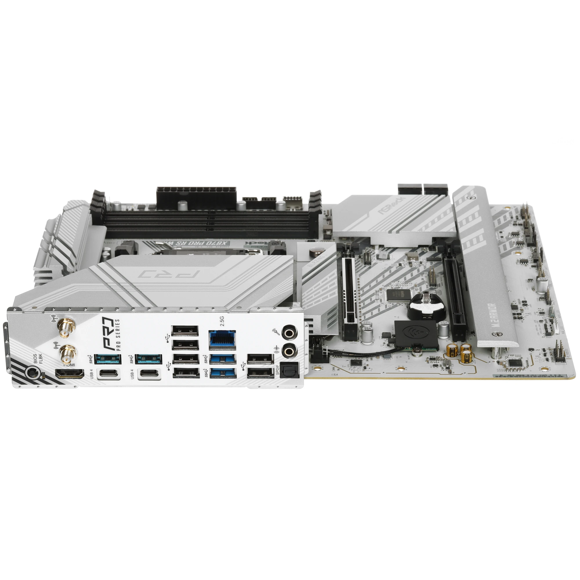 Материнская плата Asrock X870 PRO RS WIFI Socket AM5 AMD X870 4xDDR5 ATX AC`97 8ch(7.1) 2.5Gg RAID+HDMI, фото4
