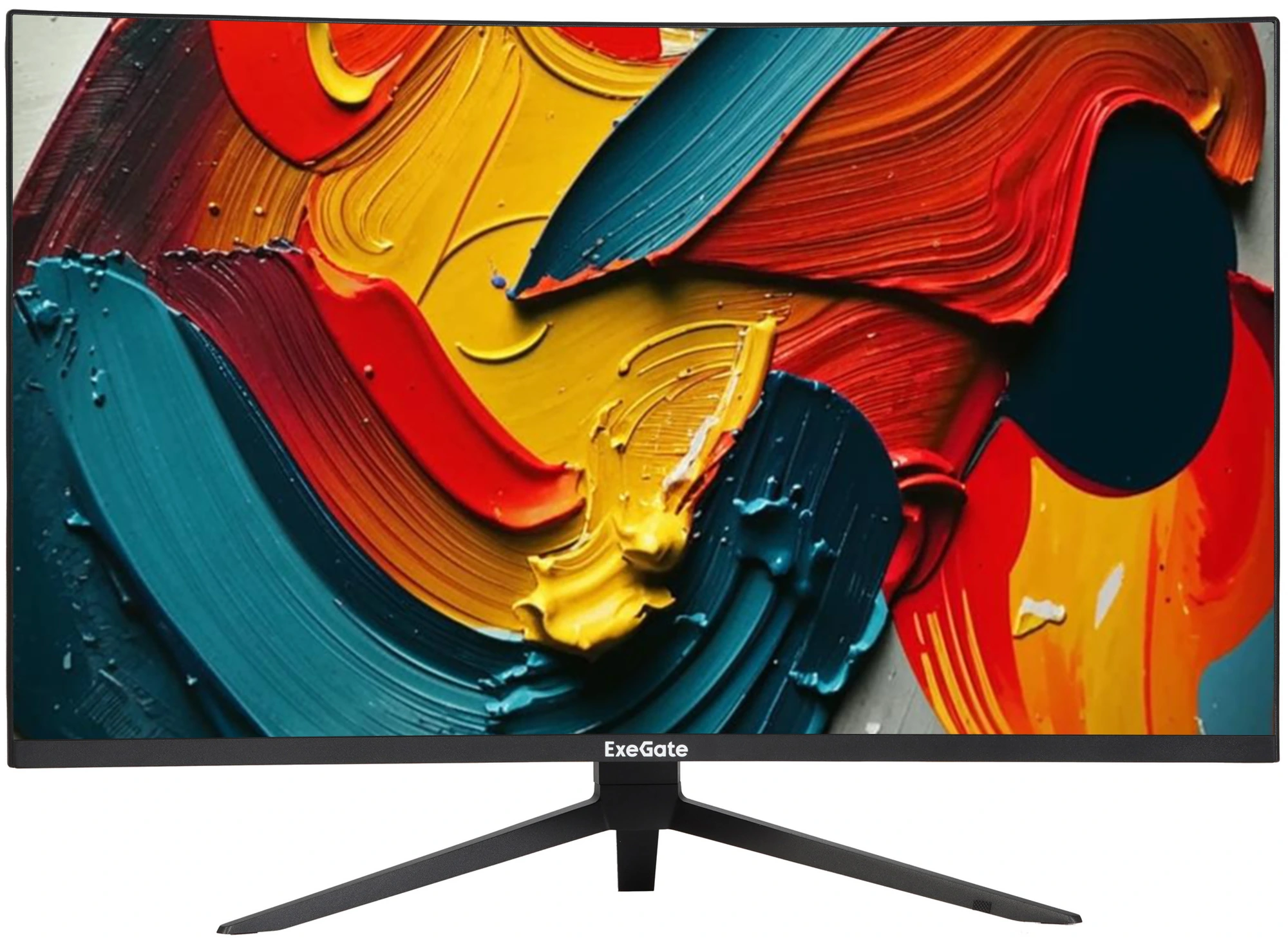 Монитор 31.5" ExeGate Combat EC3207TA VA 2560x1440, 240 Гц, 1 мс, 16:9, 300 кд/м², 1xHDMI, 2xDisplayPort, изогнутый экран, Flicker Free, Low Blue Light, черный