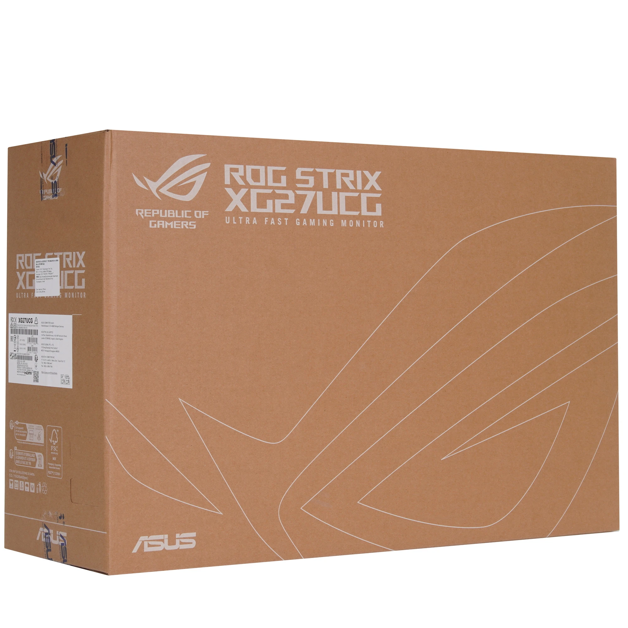 Монитор 27' ASUS ROG Strix XG27UCG Fast IPS 3840x2160, 160 Гц, 1 мс, 16:9, 400 кд/м², HDMI 2.1, DP 1.4, USB-C, 3.5 Jack, HDR10, FreeSync Premium, G-Sync Compatible, черный, фото15