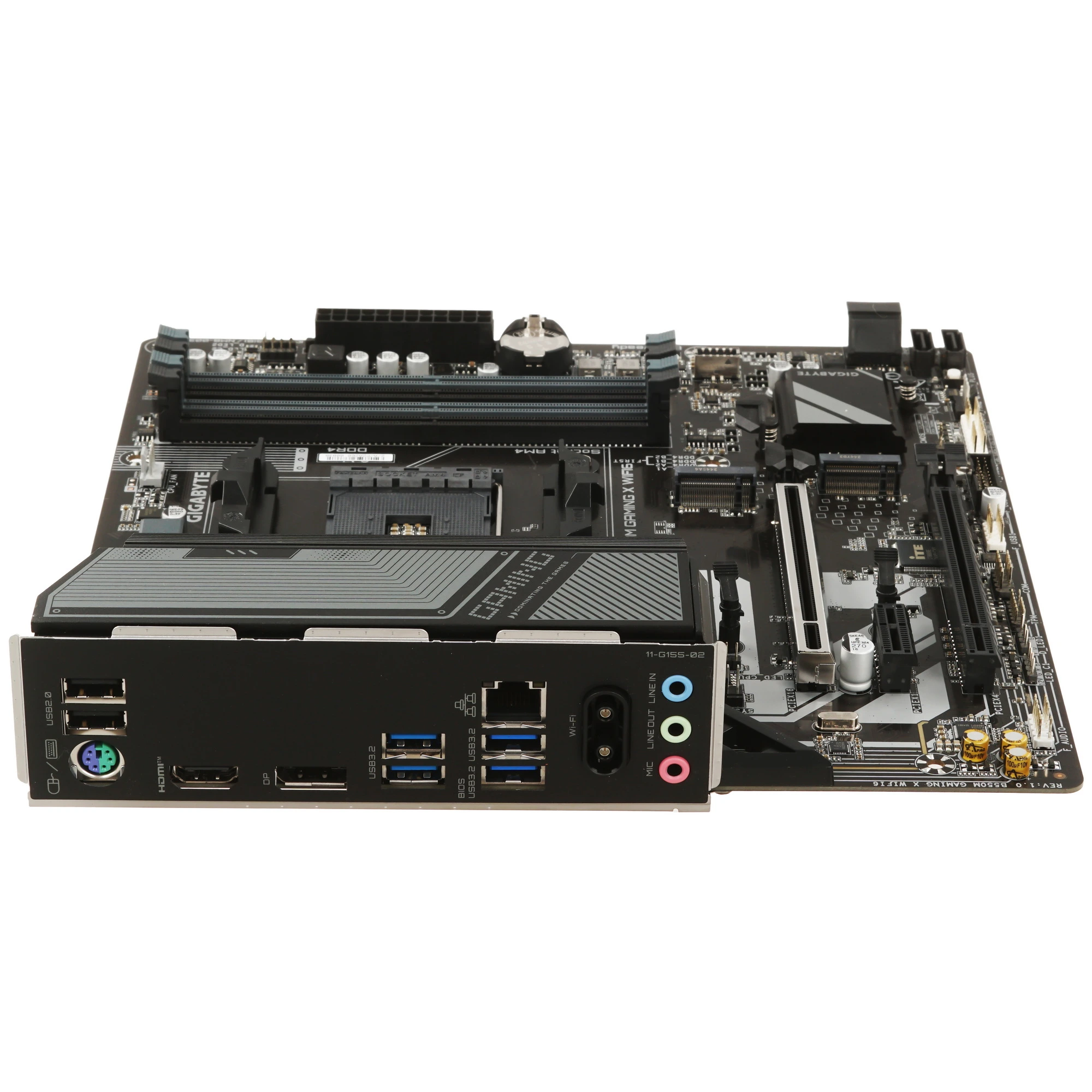 Материнская плата Gigabyte B550M GAMING X WIFI6, AM4, AMD B550, 4xDDR4, 4xSATA, 2xM.2, 2xPCIe x16, DisplayPort, HDMI, 1xGb LAN, 6xUSB, 3x3.5 мм, 7.1, microATX, фото3