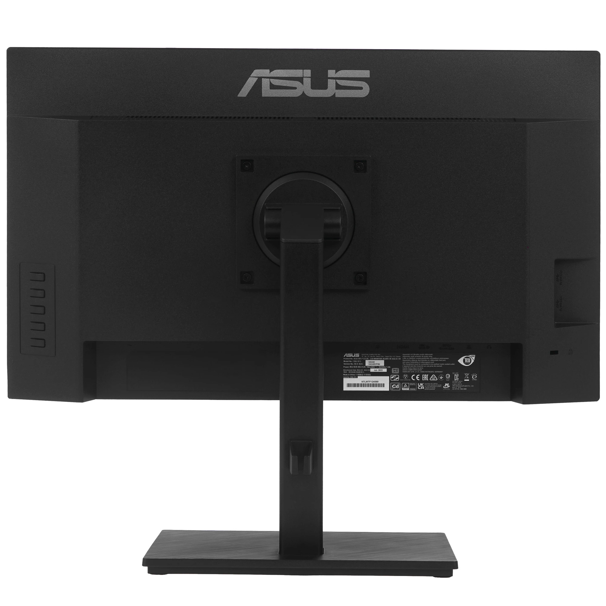 Монитор 23.8' ASUS VA24ECPSN IPS 1920x1080, 75 Гц, 5 мс, 16:9, 300 кд/м², HDMI, DisplayPort, USB Type-C, RJ-45, трехсторонний безрамочный дизайн, Flicker Free, Low Blue Light, черный, фото9