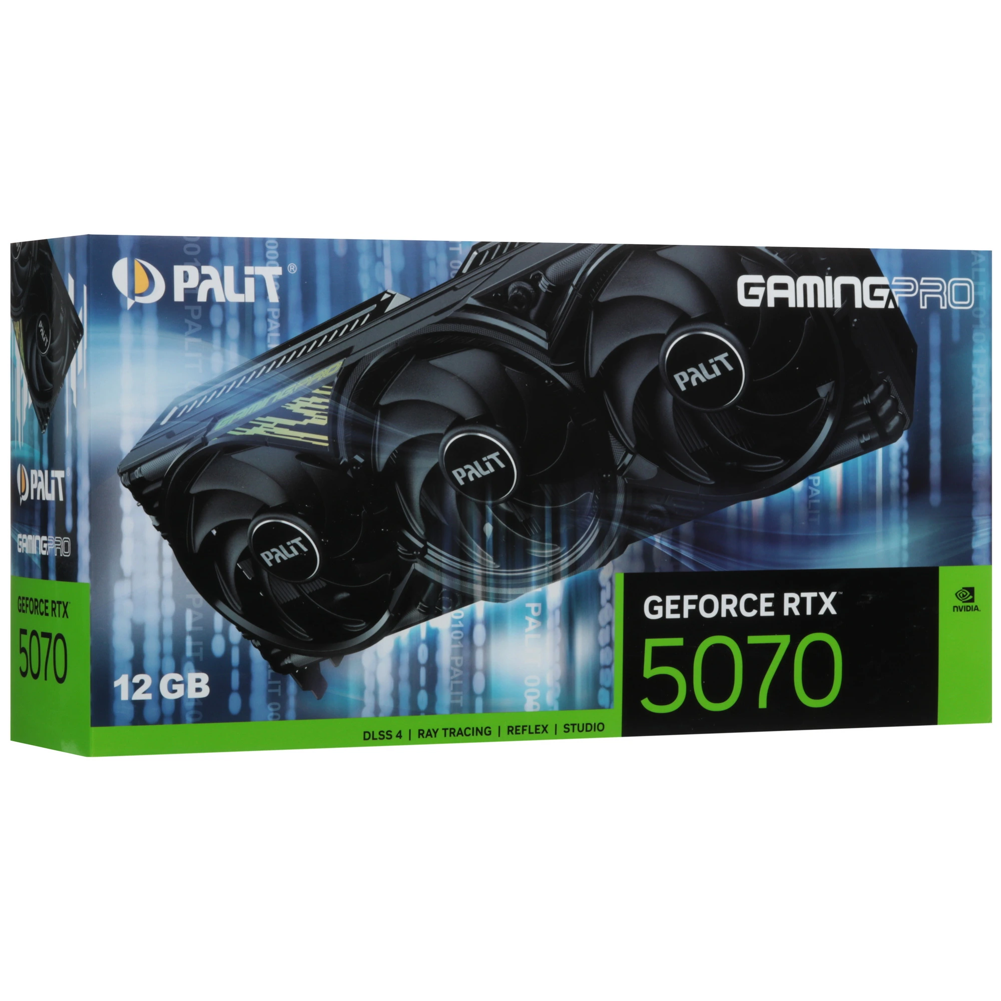 Видеокарта Palit GeForce RTX 5070 GamingPro, 12 GB GDDR7, 192 bit, 3xDisplayPort, HDMI, GPU 2325 MHz, фото15