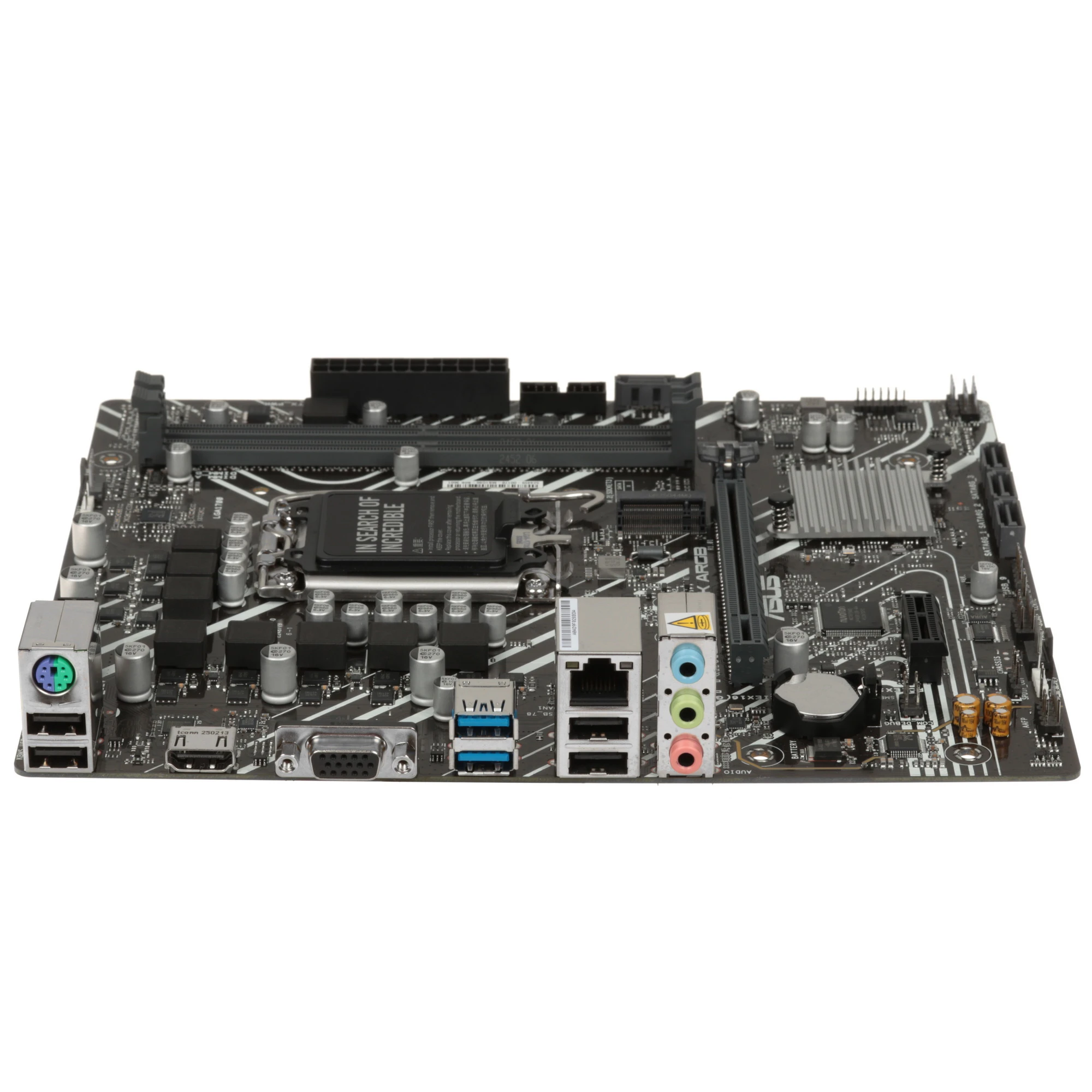 Материнская плата ASUS PRIME H610M-K ARGB, LGA1700, Intel H610, 2xDDR5, 4xSATA, 1xM.2, 1xPCIe 4.0 x16, 1xPCIe 3.0 x1, 1xVGA, 1xHDMI, 1x1Gb LAN, 2xUSB-A 5Gbps, 4xUSB-A 2.0, 3x3.5 мм, 7.1, mATX, фото3