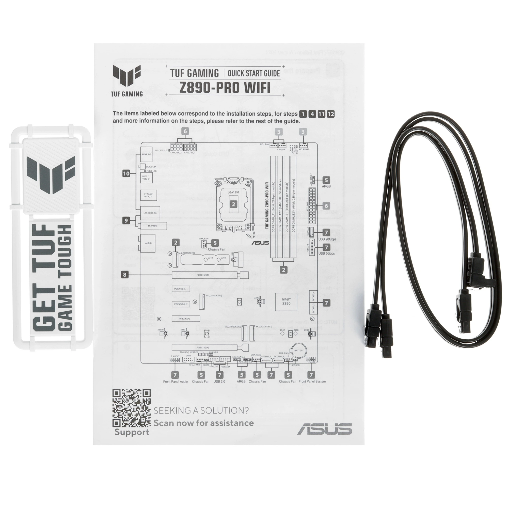 Материнская плата ASUS TUF GAMING Z890-PRO WIFI, LGA1851, Intel Z890, 4xDDR5, 4xSATA, 4xM.2, 1xPCIe 5.0 x16, DisplayPort, HDMI, USB Type-C, 1x2.5Gb LAN, Thunderbolt, 5x3.5 мм, 7.1, ATX, фото8