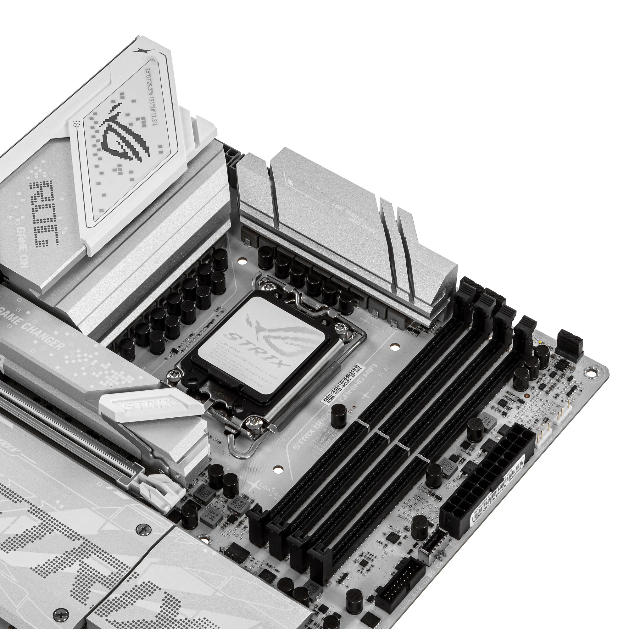 Материнская плата ASUS ROG STRIX B860-G GAMING WIFI, LGA1851, Intel B860, 4xDDR5, 4xSATA, 4xM.2, 1xPCIe 5.0 x16, DisplayPort, HDMI, USB Type-C, 1x2.5Gb LAN, Thunderbolt, 2x3.5 мм, 7.1, microATX, фото3