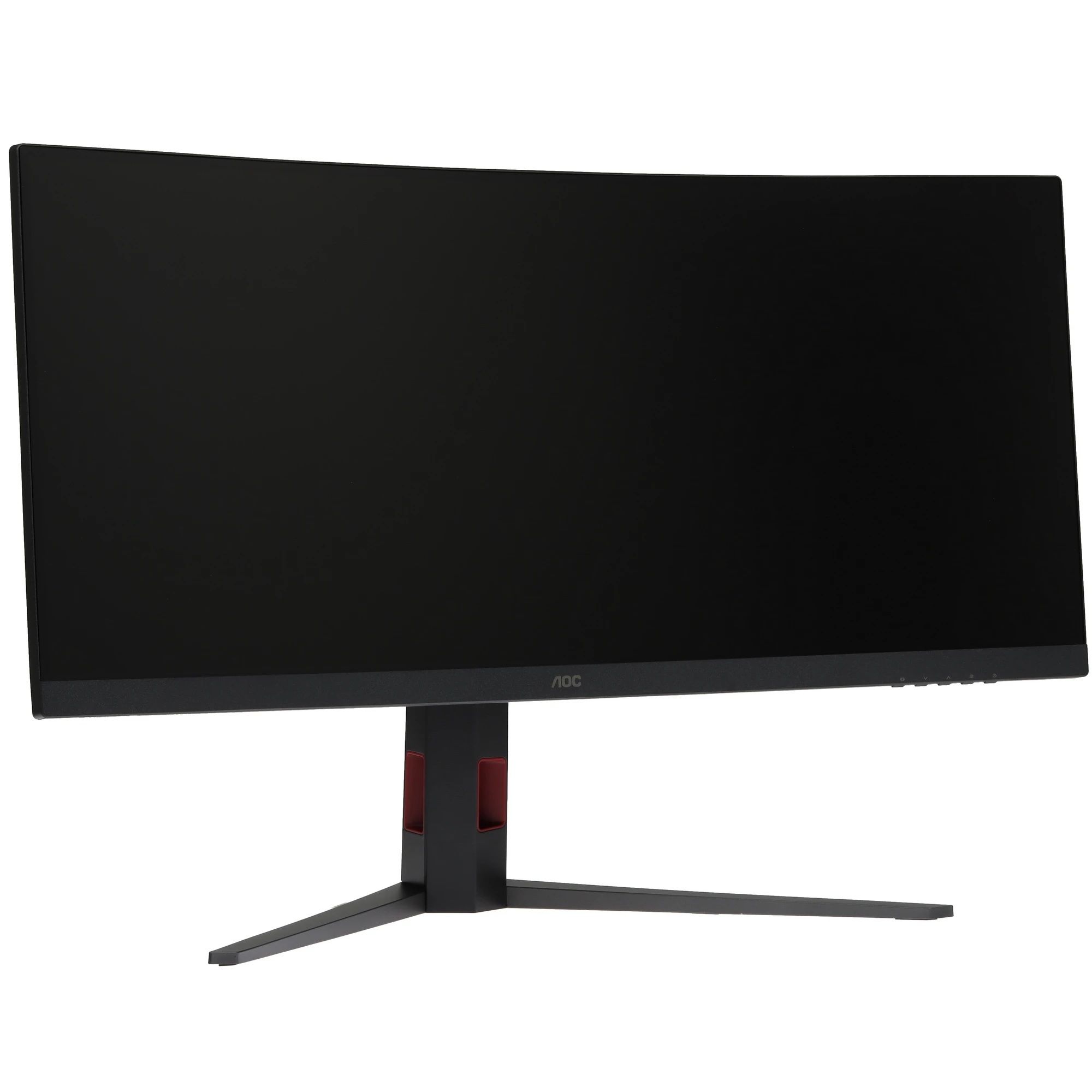 Монитор 34' AOC CU34G4 VA 3440x1440, 180 Гц, 0.5 мс, 21:9, 300 кд/м², HDMI 2.0, DP 1.4, 3.5 Jack, HDR10, FreeSync Premium, Adaptive-Sync, изогнутый экран (1500R), черный/красный, фото3
