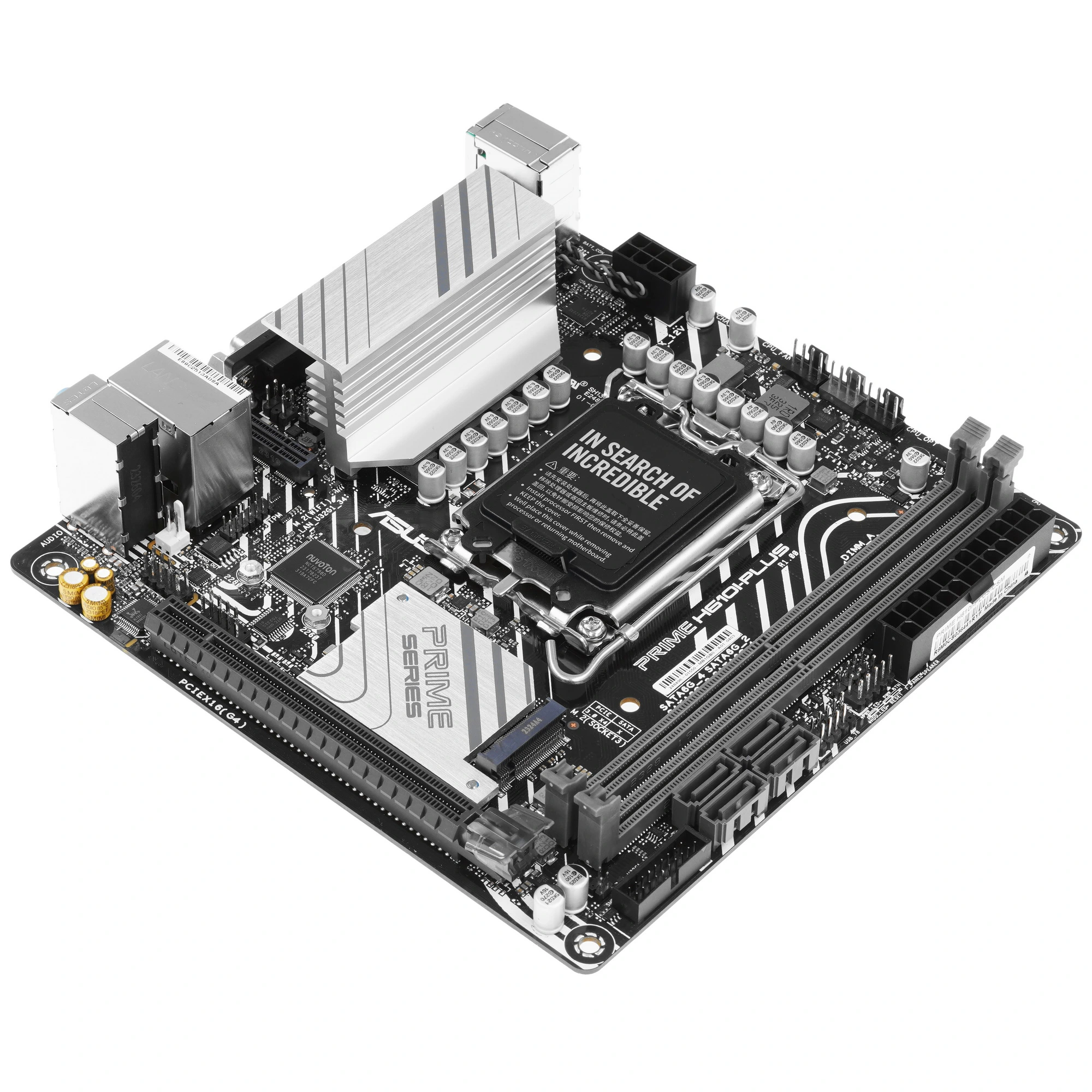 Материнская плата ASUS PRIME H610I-PLUS-CSM, LGA 1700, Intel H610, 2xDDR5, 4xSATA, 1xM.2 PCIe 3.0 x4, 1xPCIe 4.0 x16, 1xHDMI, 1xDP, 1xVGA, 2xUSB-A 3.2 Gen 1, 2xUSB-A 2.0, 1x 1Gb LAN, 3x3.5 мм, 7.1, Mini-ITX, фото4